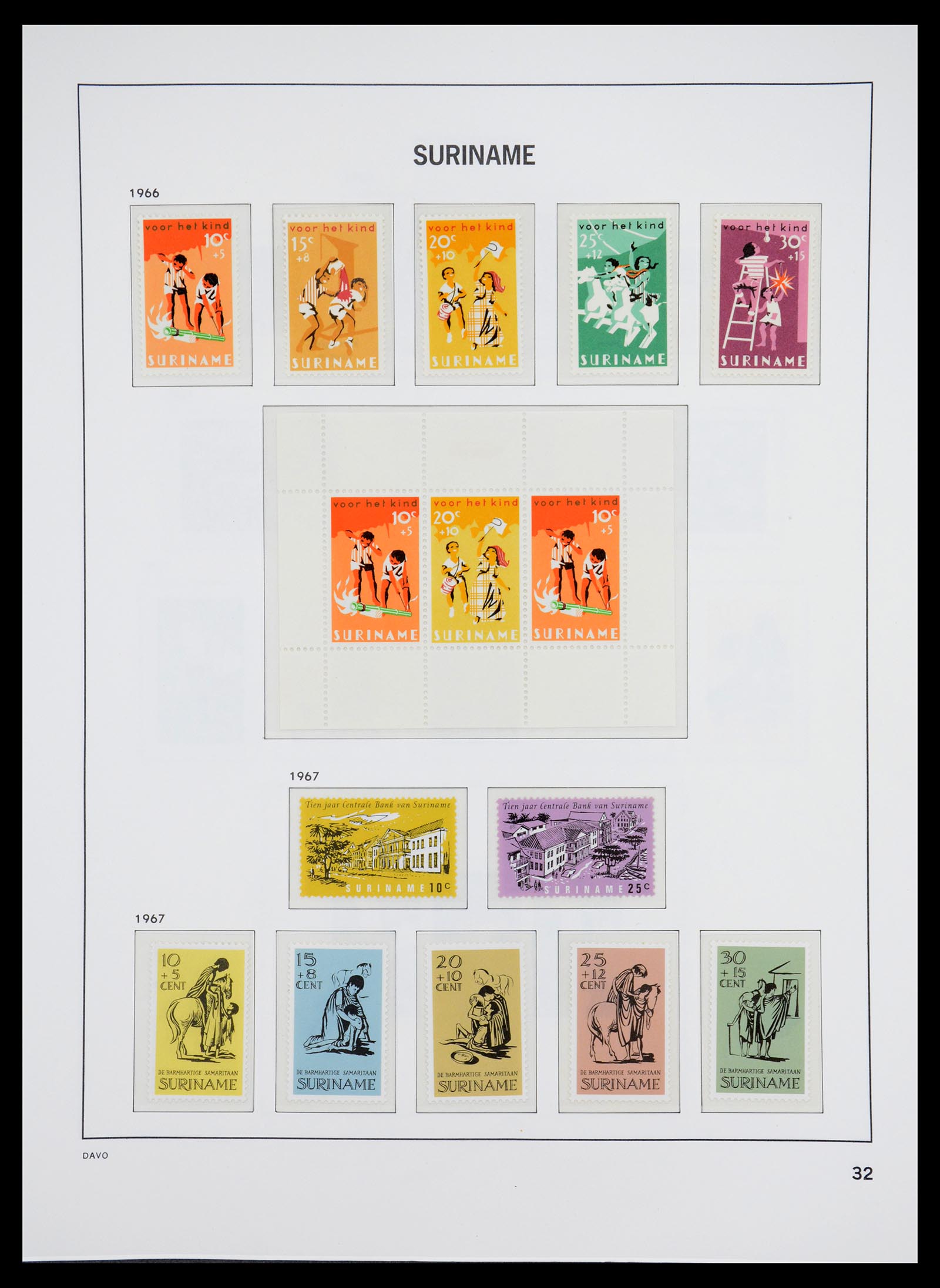 36407 078 - Postzegelverzameling 36407 Suriname 1927-1990.