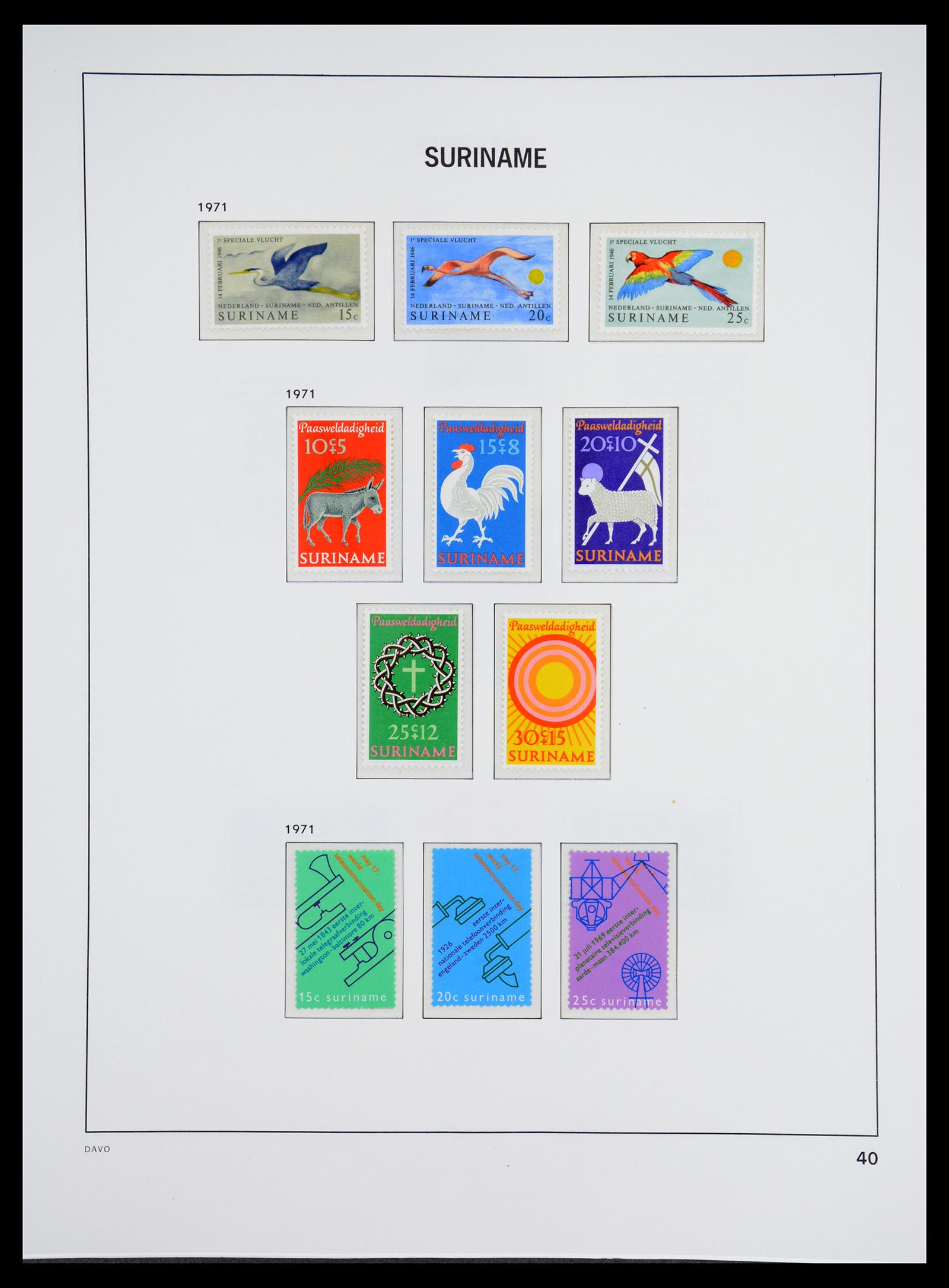 36407 086 - Postzegelverzameling 36407 Suriname 1927-1990.