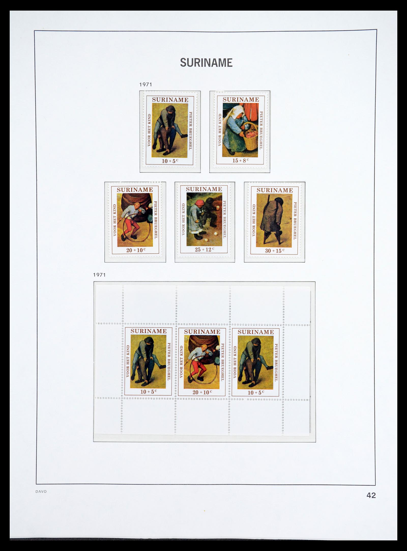 36407 088 - Postzegelverzameling 36407 Suriname 1927-1990.