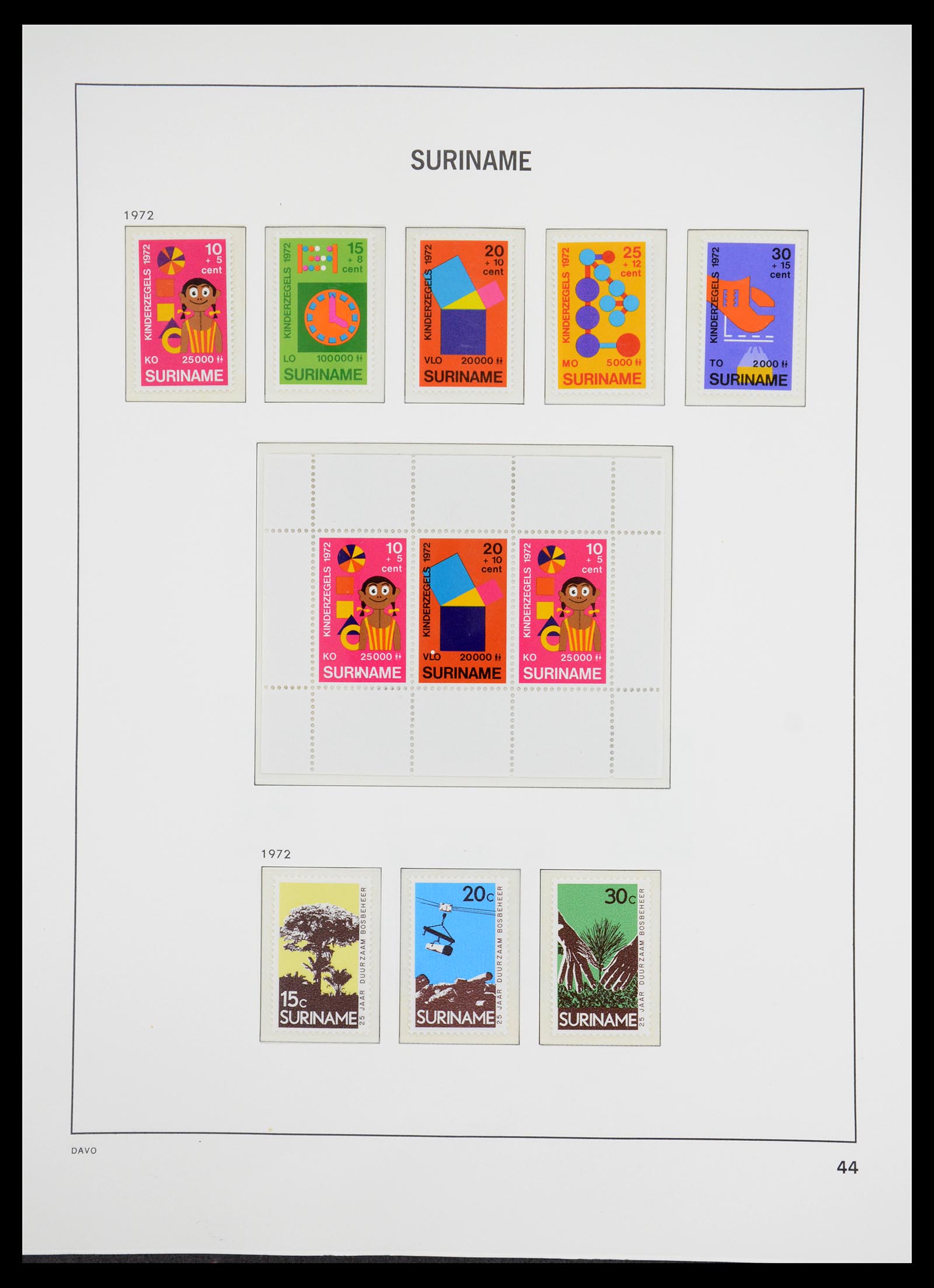36407 090 - Postzegelverzameling 36407 Suriname 1927-1990.
