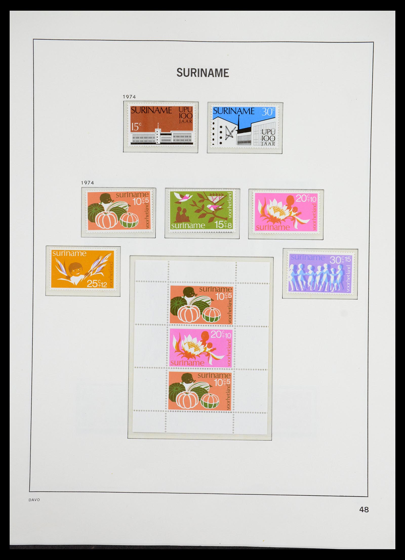 36407 094 - Postzegelverzameling 36407 Suriname 1927-1990.