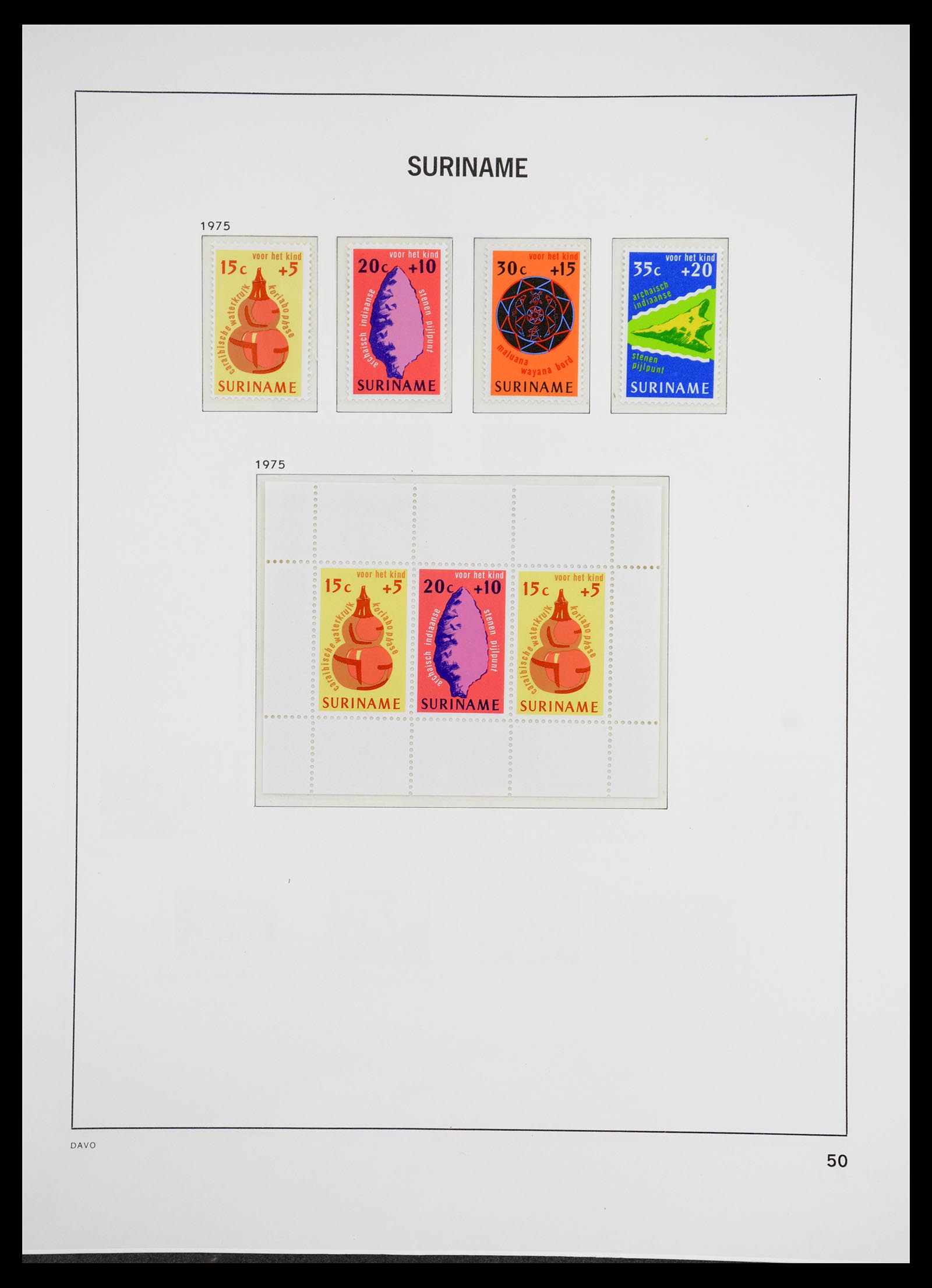 36407 096 - Postzegelverzameling 36407 Suriname 1927-1990.