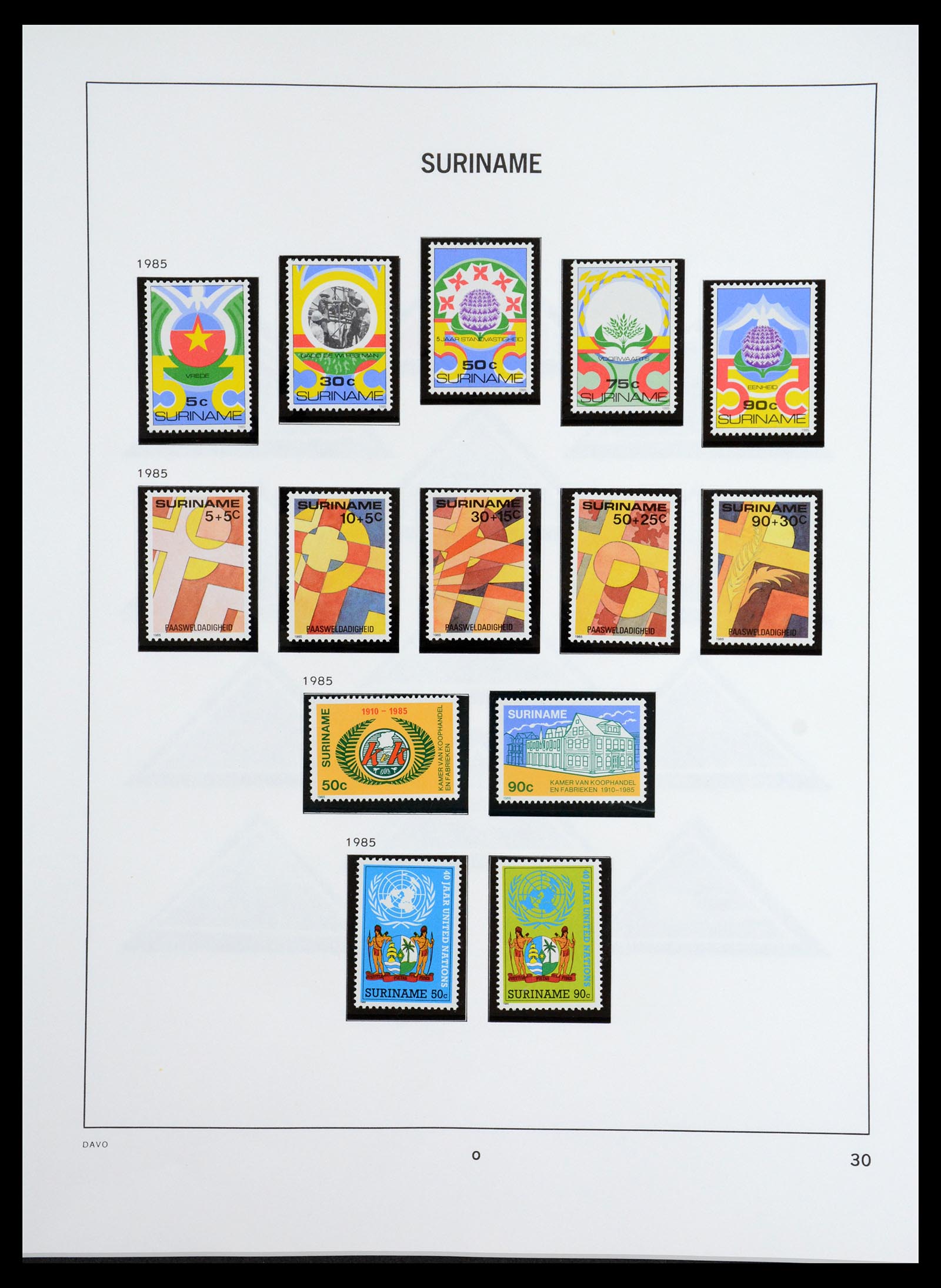 36407 121 - Postzegelverzameling 36407 Suriname 1927-1990.