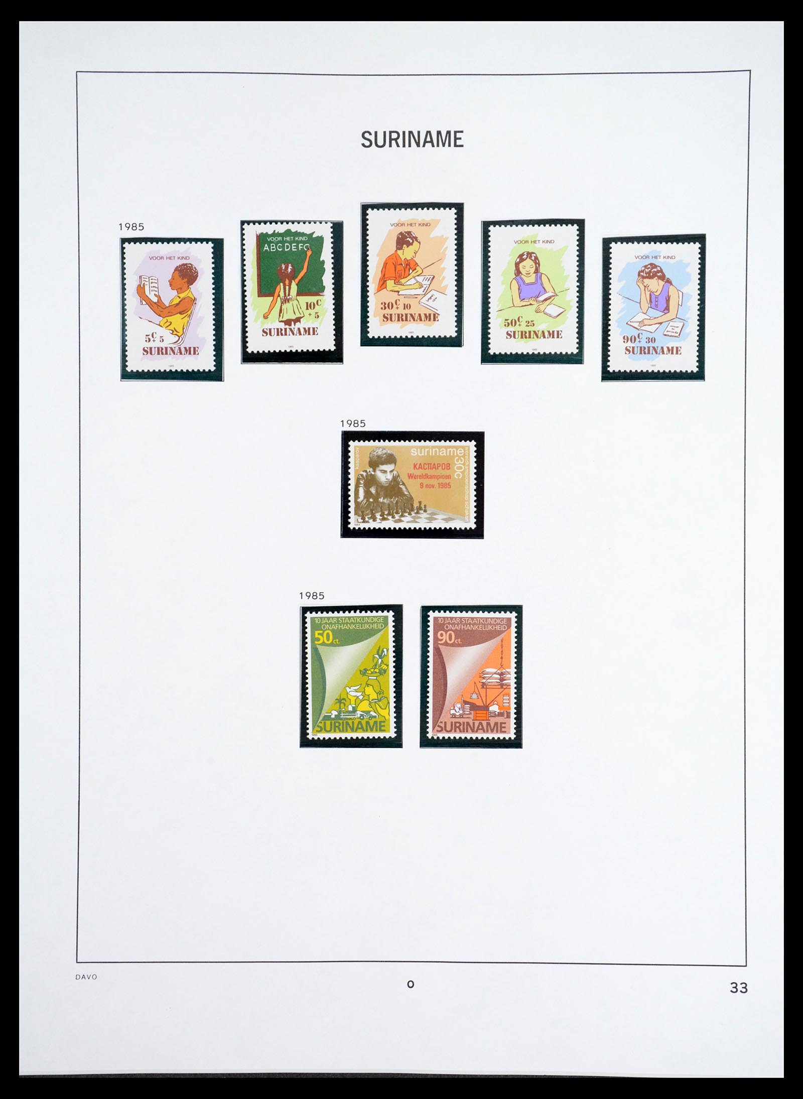 36407 124 - Postzegelverzameling 36407 Suriname 1927-1990.