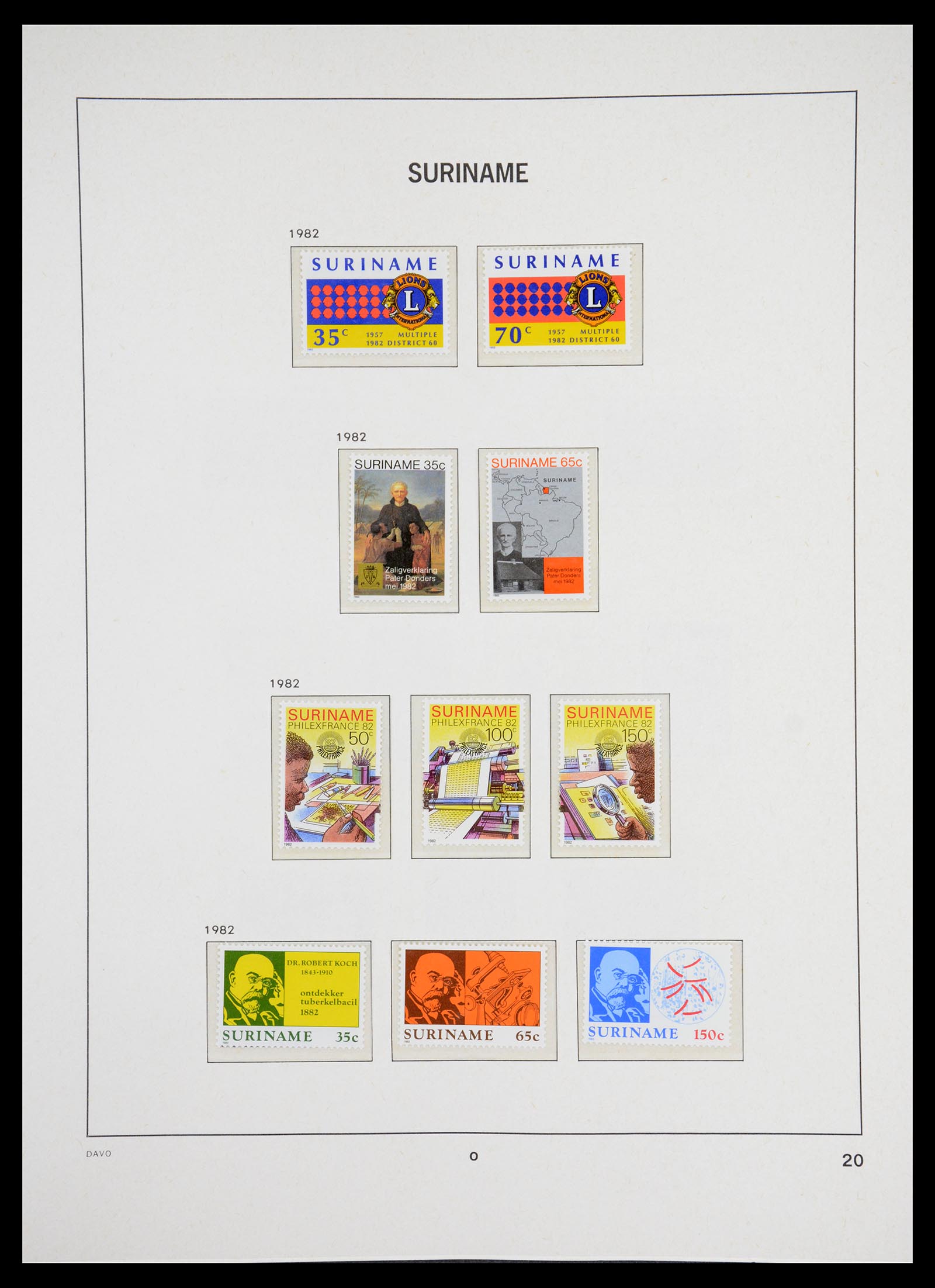 36407 151 - Postzegelverzameling 36407 Suriname 1927-1990.