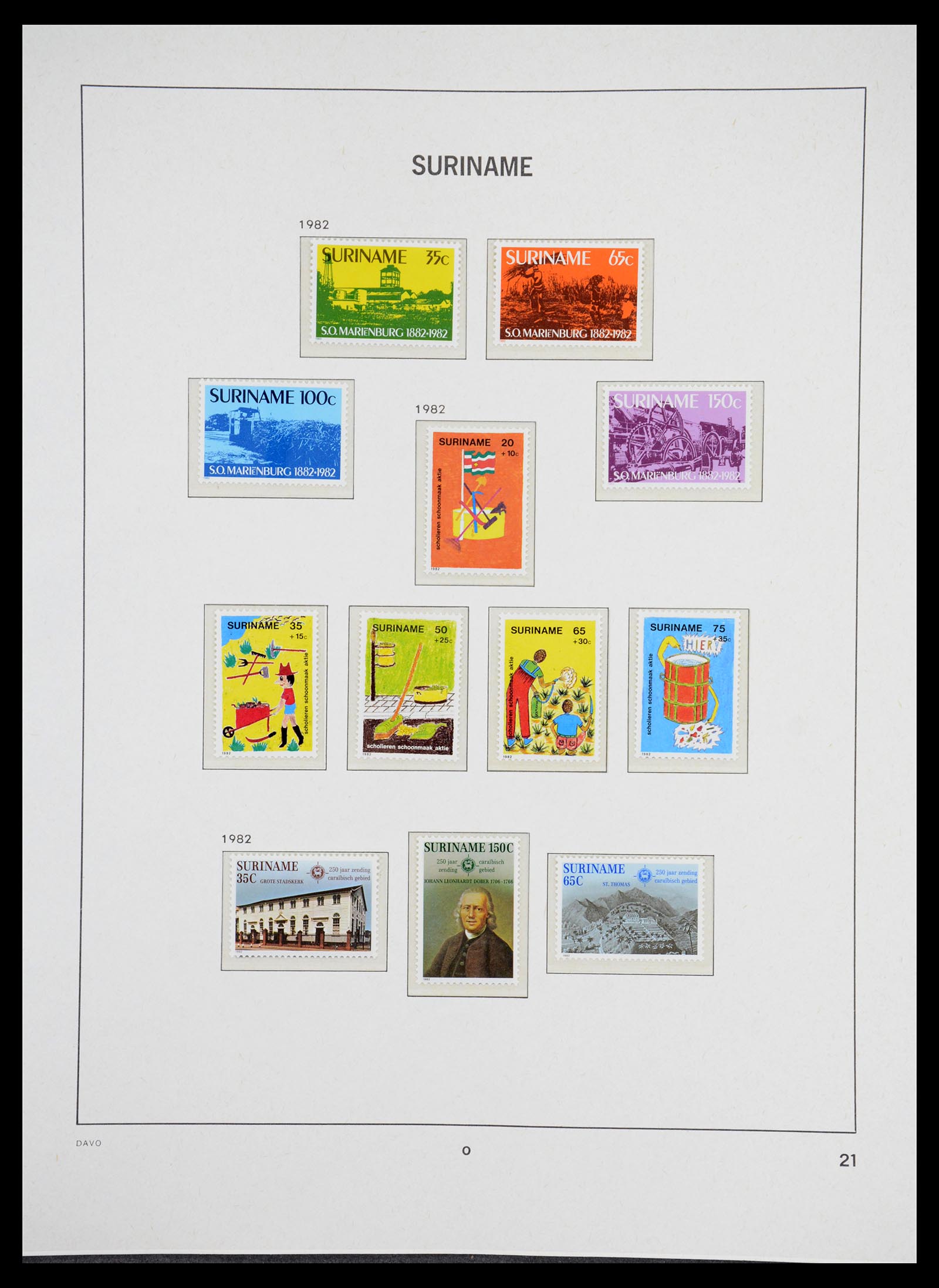 36407 152 - Postzegelverzameling 36407 Suriname 1927-1990.