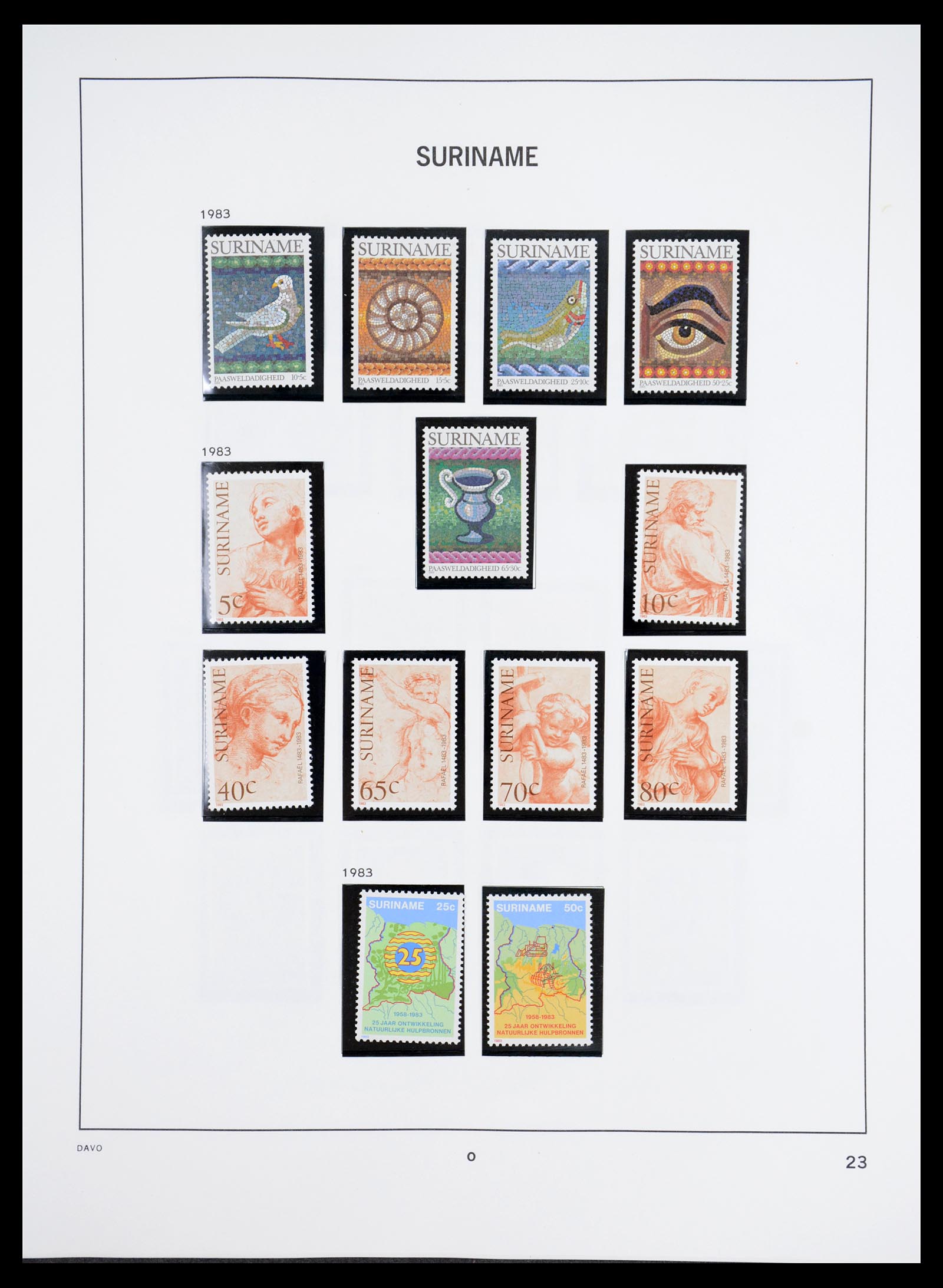 36407 154 - Postzegelverzameling 36407 Suriname 1927-1990.