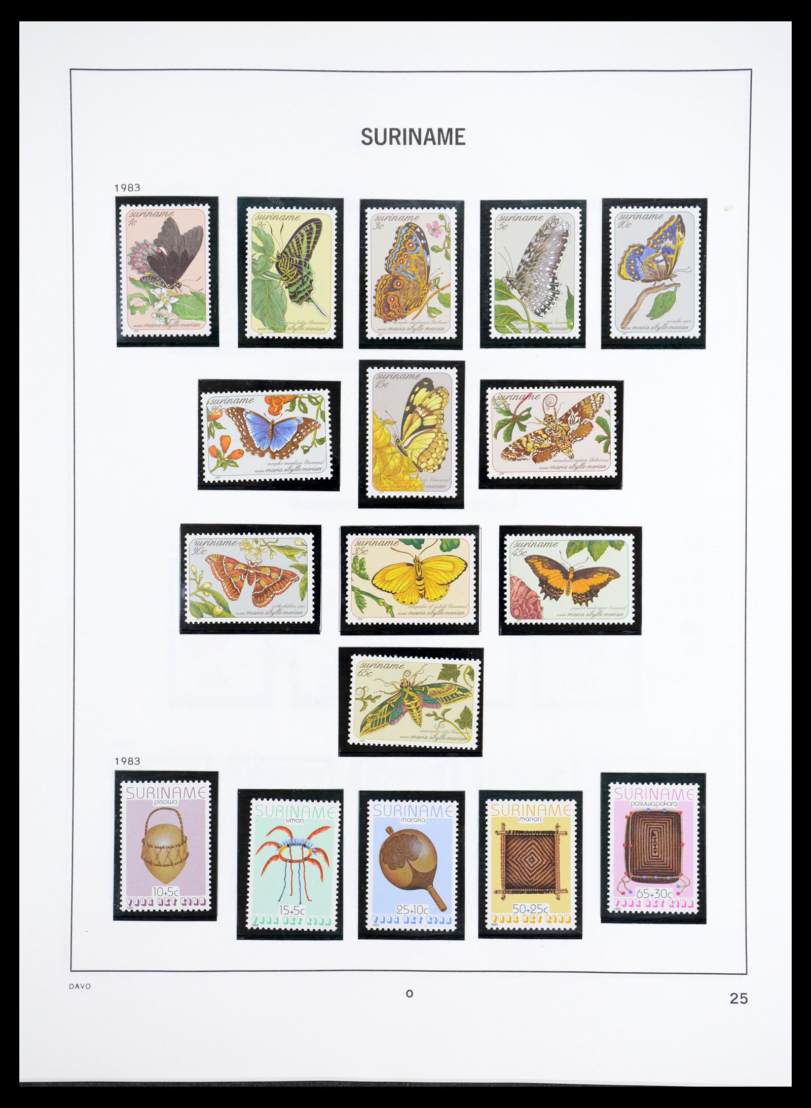 36407 156 - Postzegelverzameling 36407 Suriname 1927-1990.