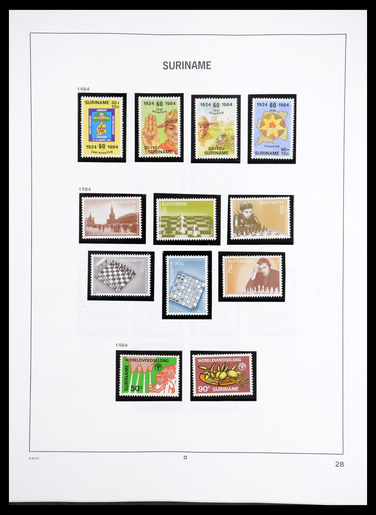 36407 159 - Postzegelverzameling 36407 Suriname 1927-1990.