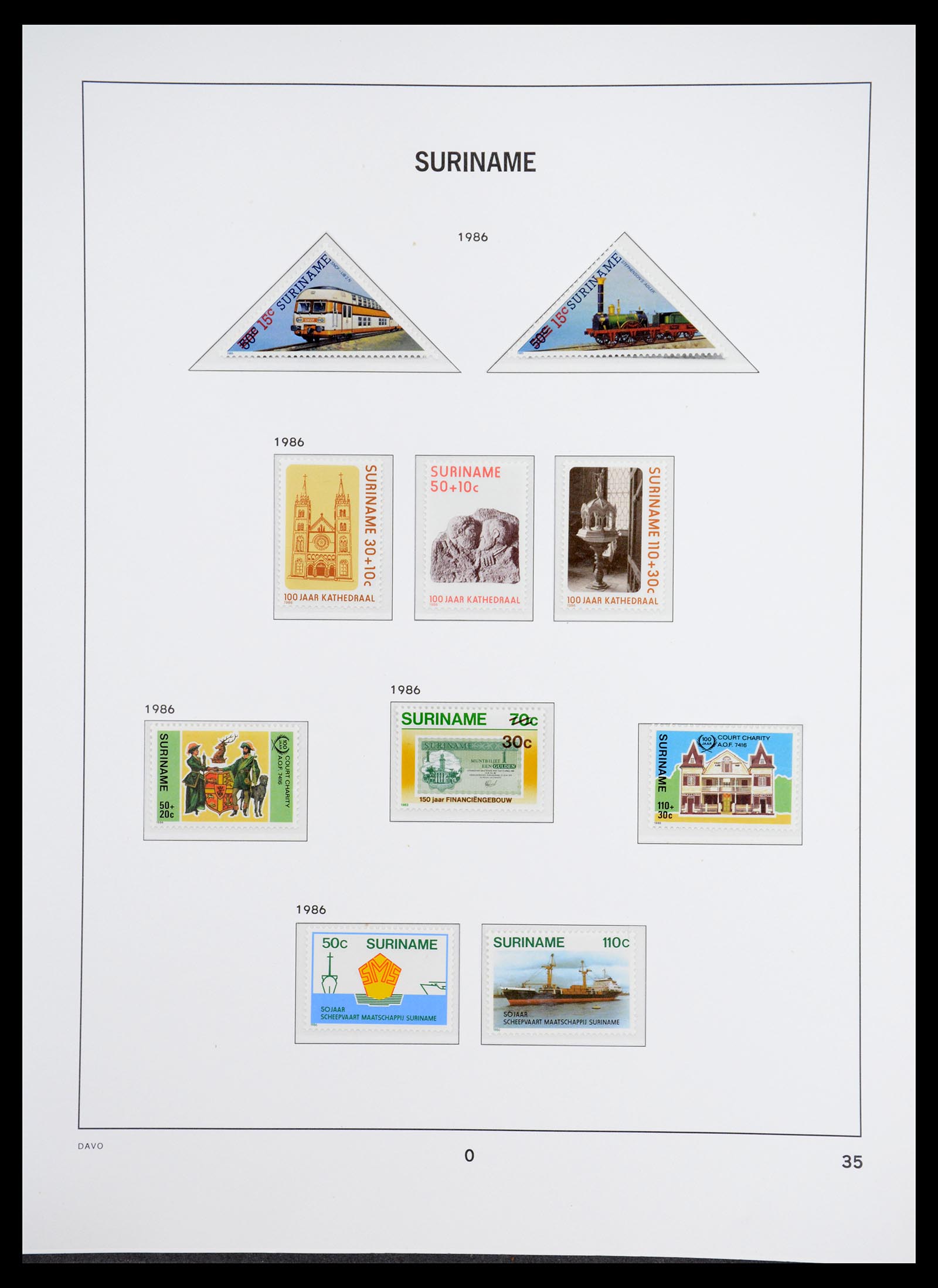 36407 166 - Postzegelverzameling 36407 Suriname 1927-1990.