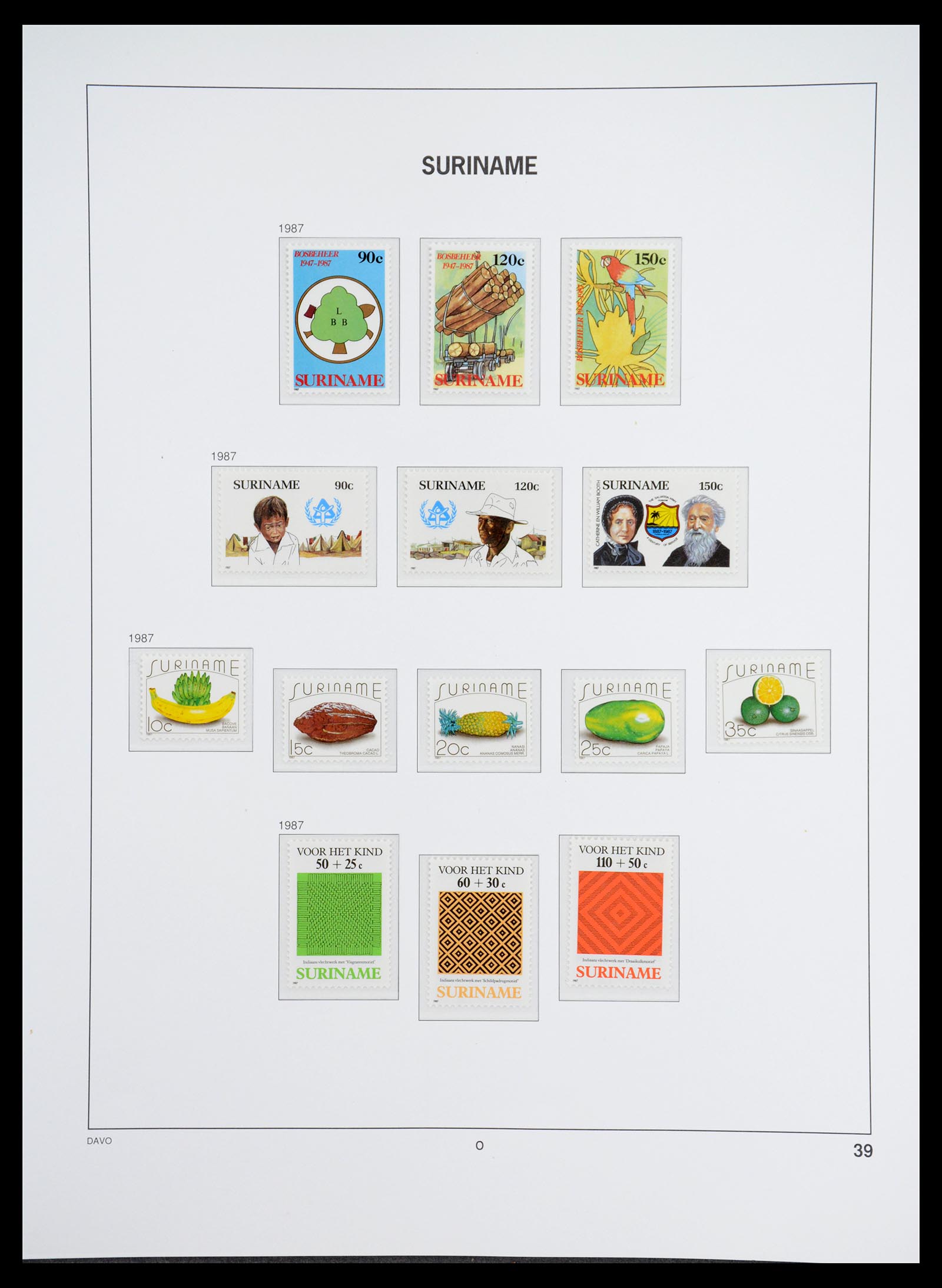 36407 170 - Postzegelverzameling 36407 Suriname 1927-1990.