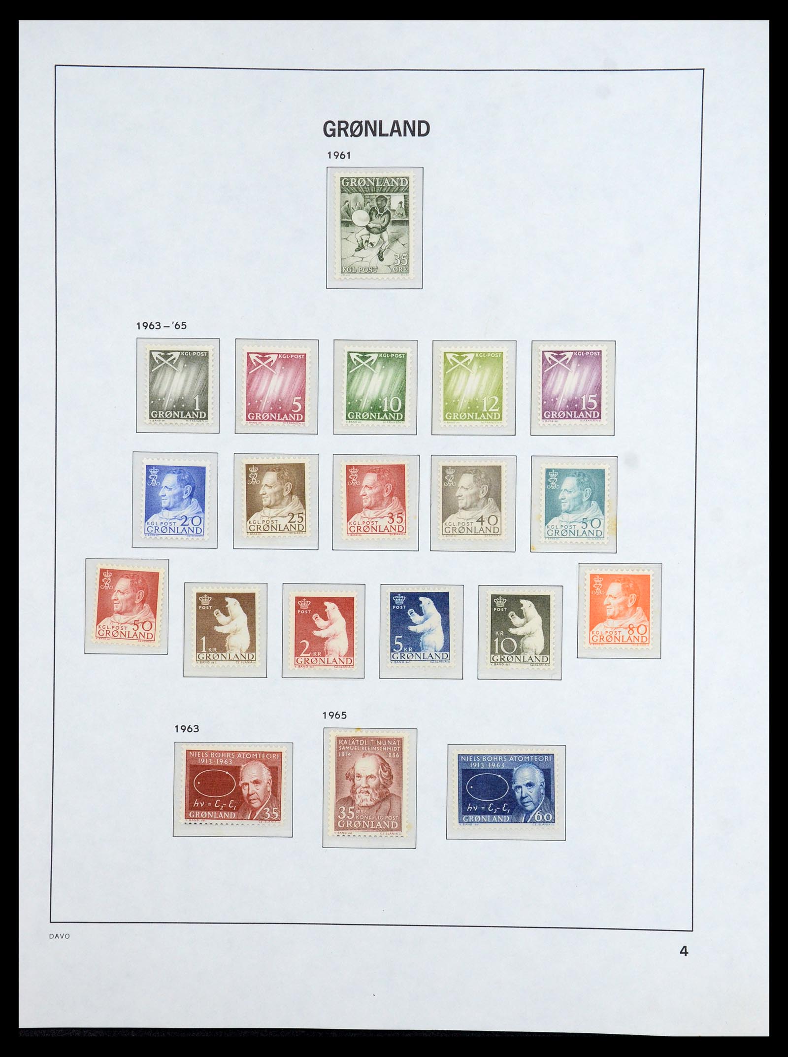 36408 004 - Postzegelverzameling 36408 Groenland 1938-2002.