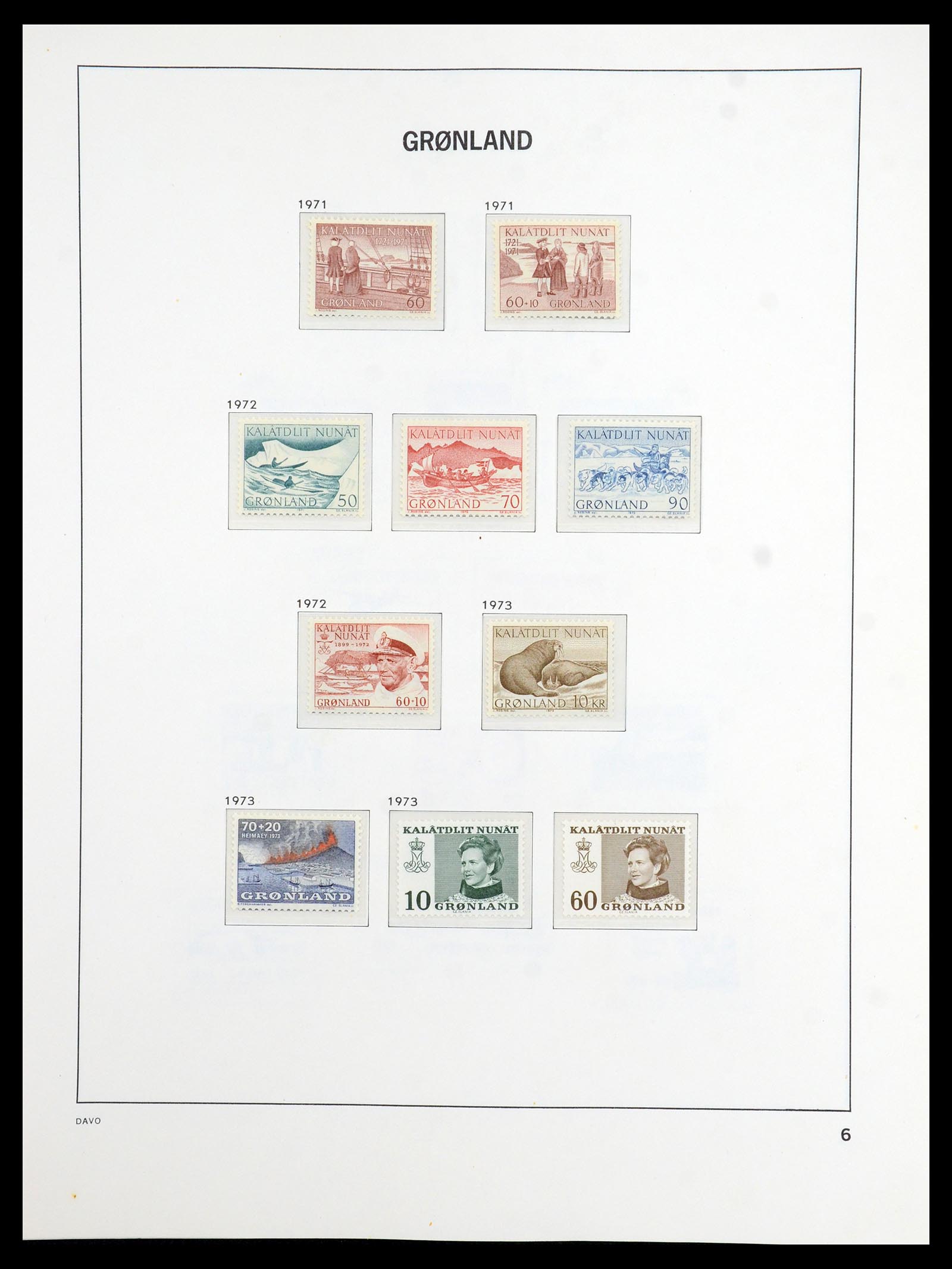 36408 006 - Postzegelverzameling 36408 Groenland 1938-2002.