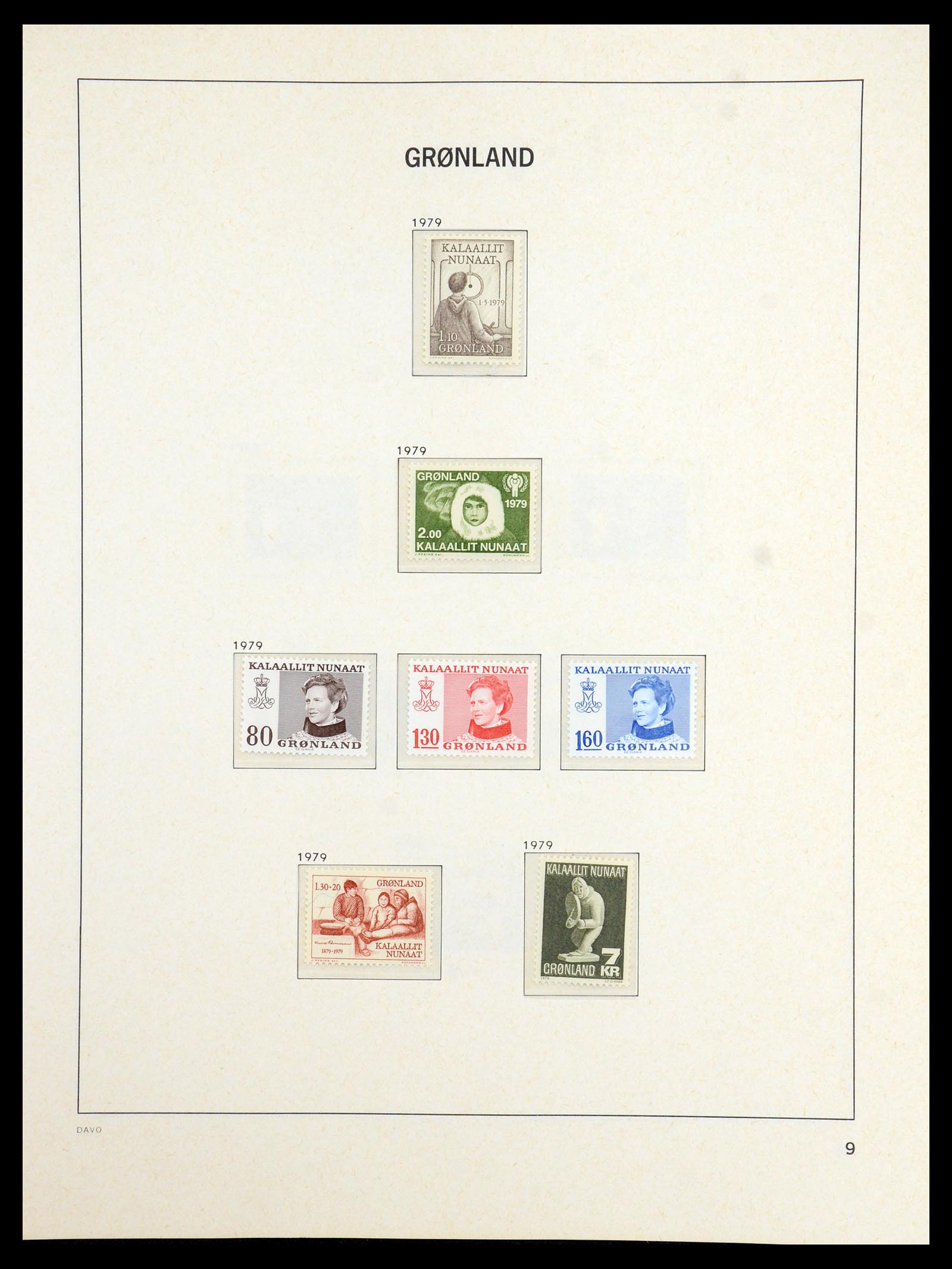 36408 009 - Postzegelverzameling 36408 Groenland 1938-2002.