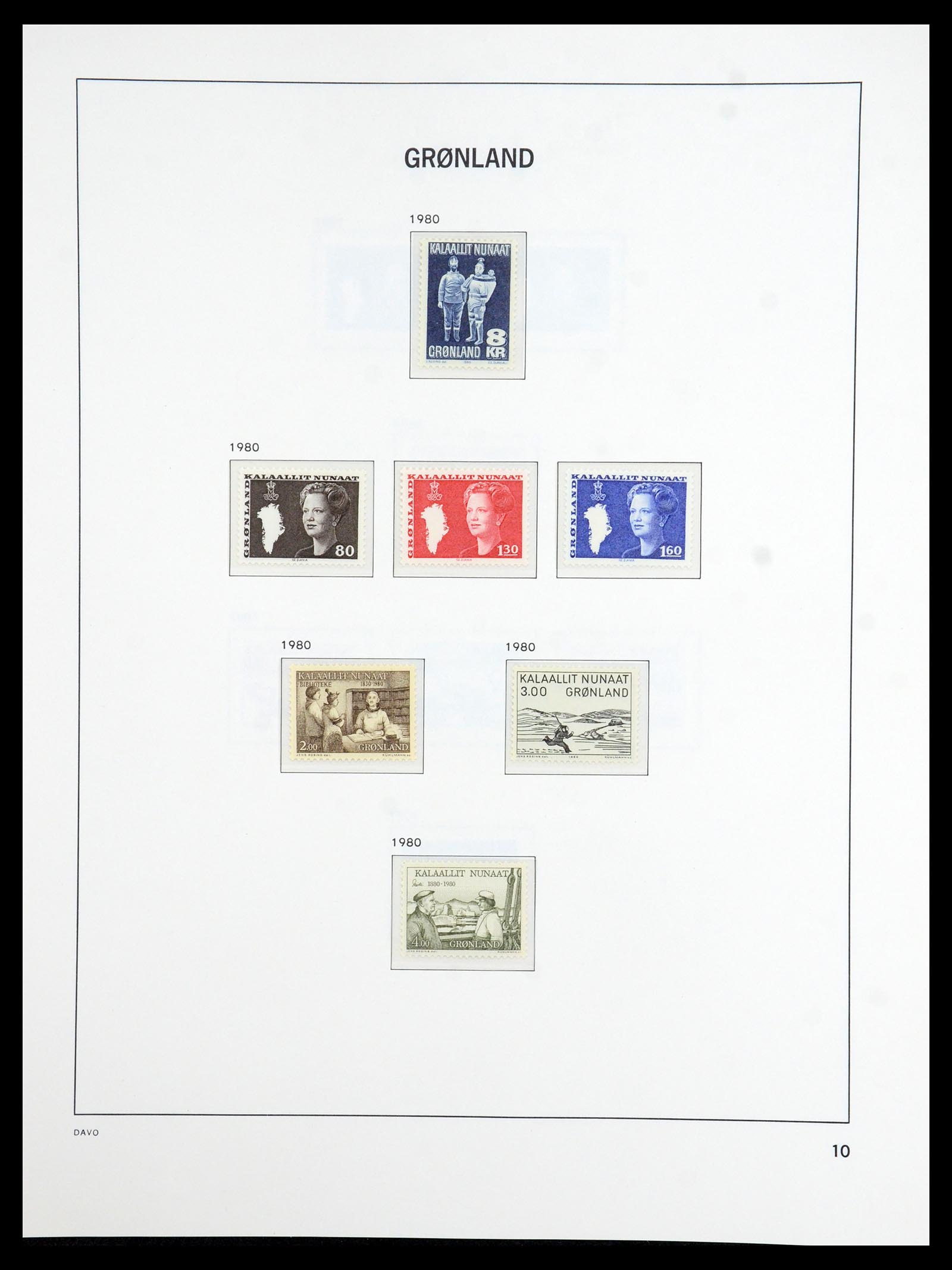 36408 010 - Postzegelverzameling 36408 Groenland 1938-2002.