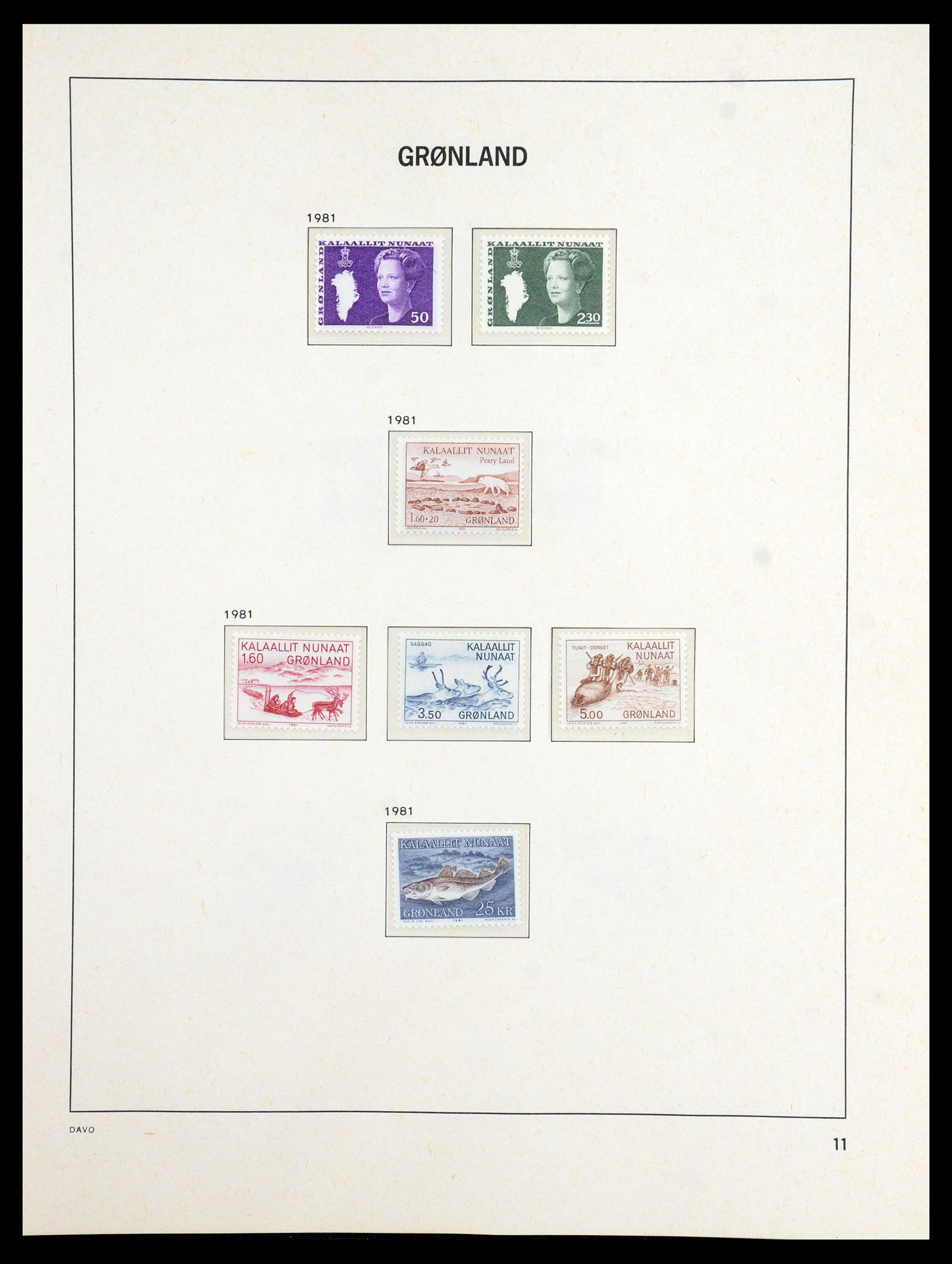 36408 011 - Postzegelverzameling 36408 Groenland 1938-2002.