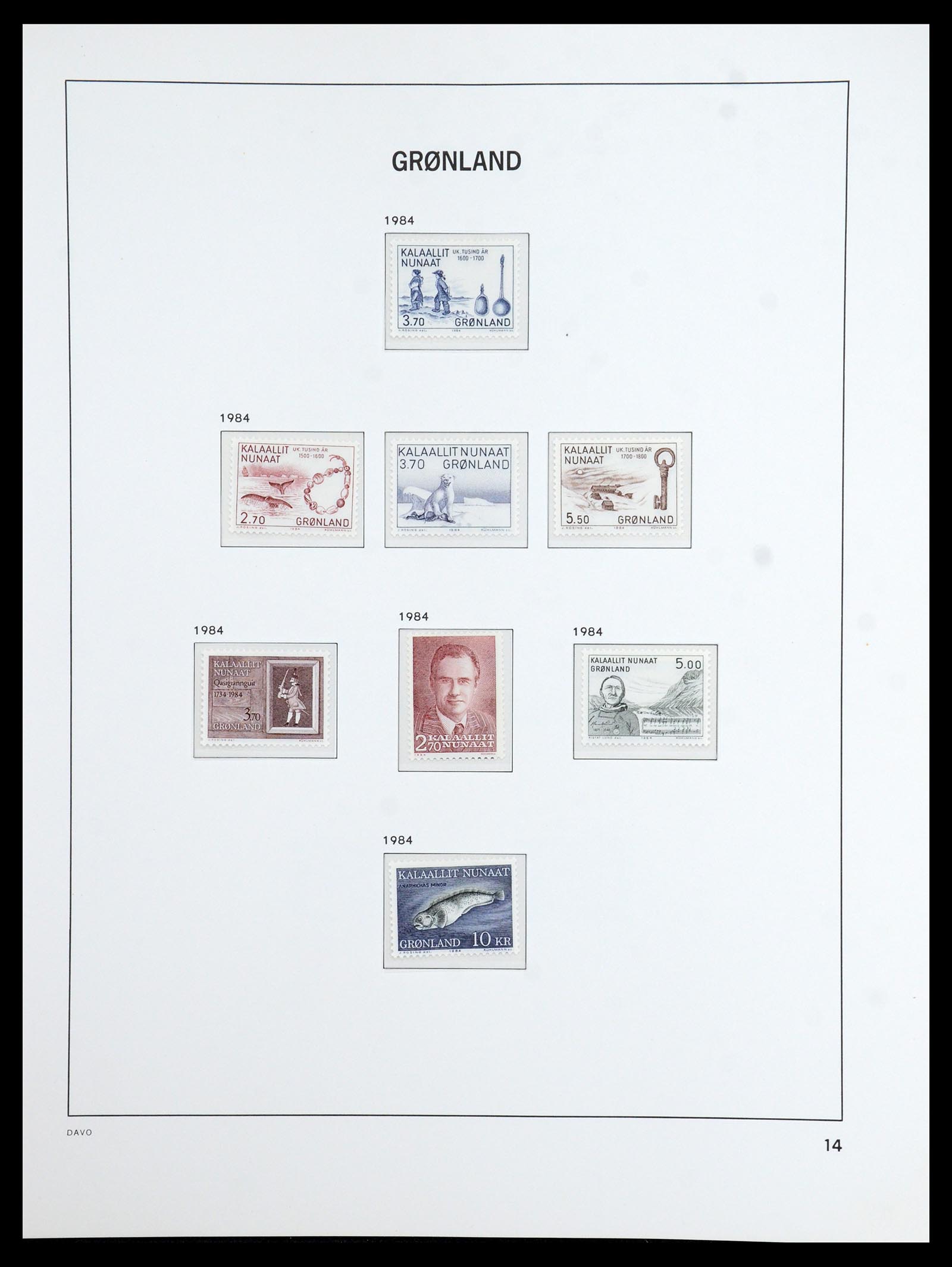 36408 014 - Postzegelverzameling 36408 Groenland 1938-2002.