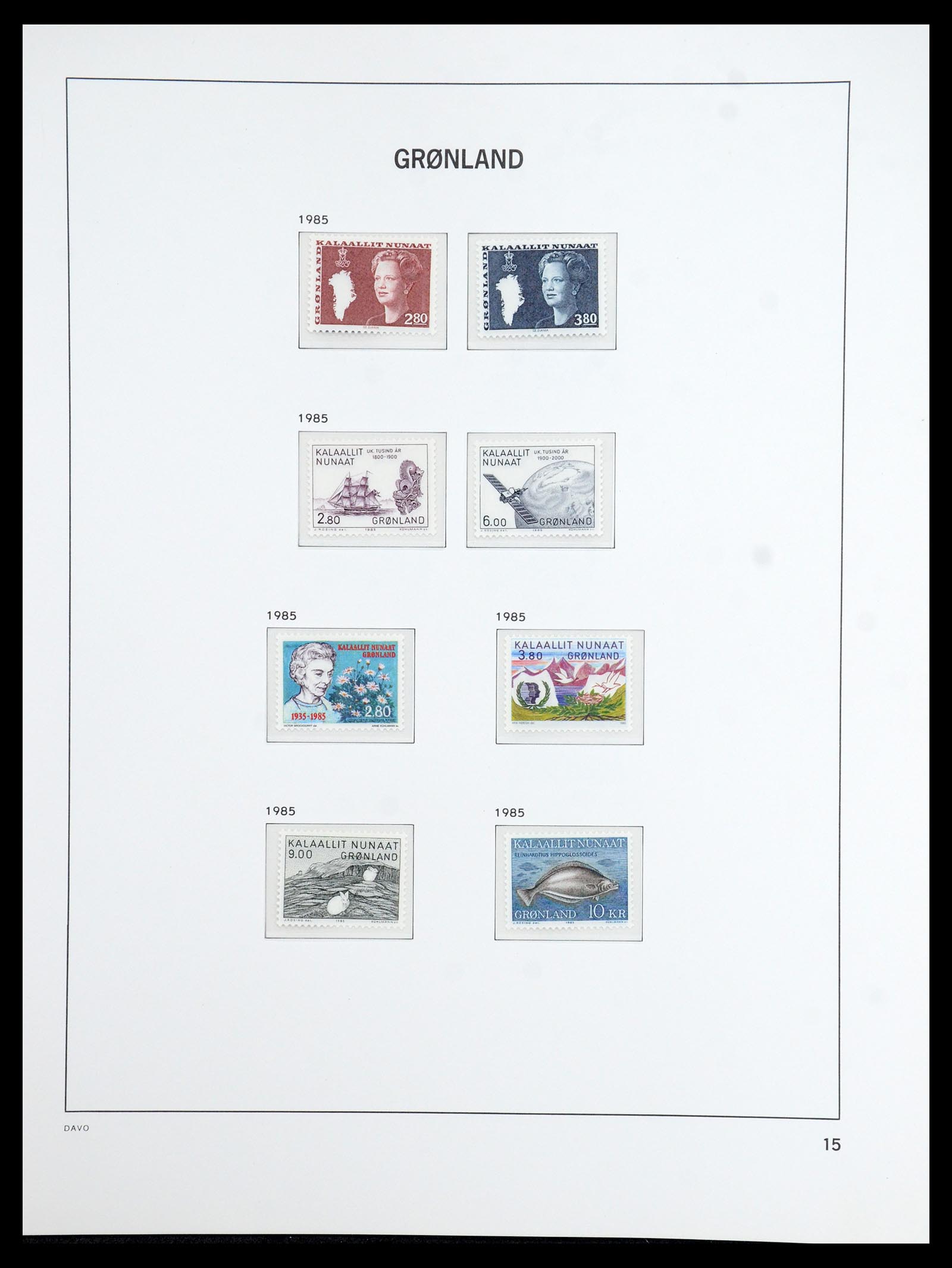 36408 015 - Postzegelverzameling 36408 Groenland 1938-2002.