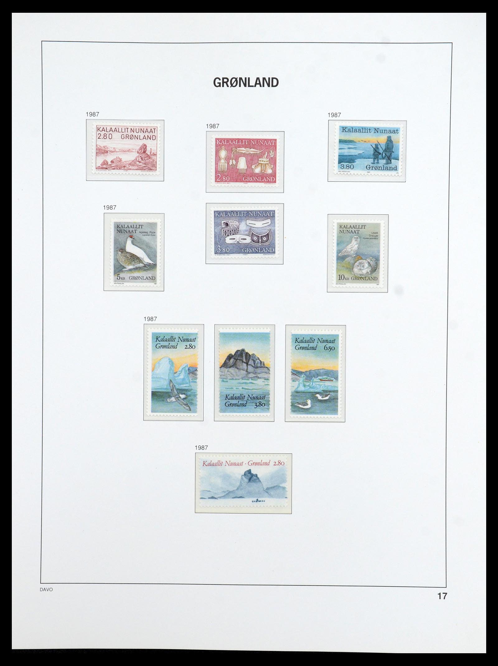 36408 017 - Postzegelverzameling 36408 Groenland 1938-2002.