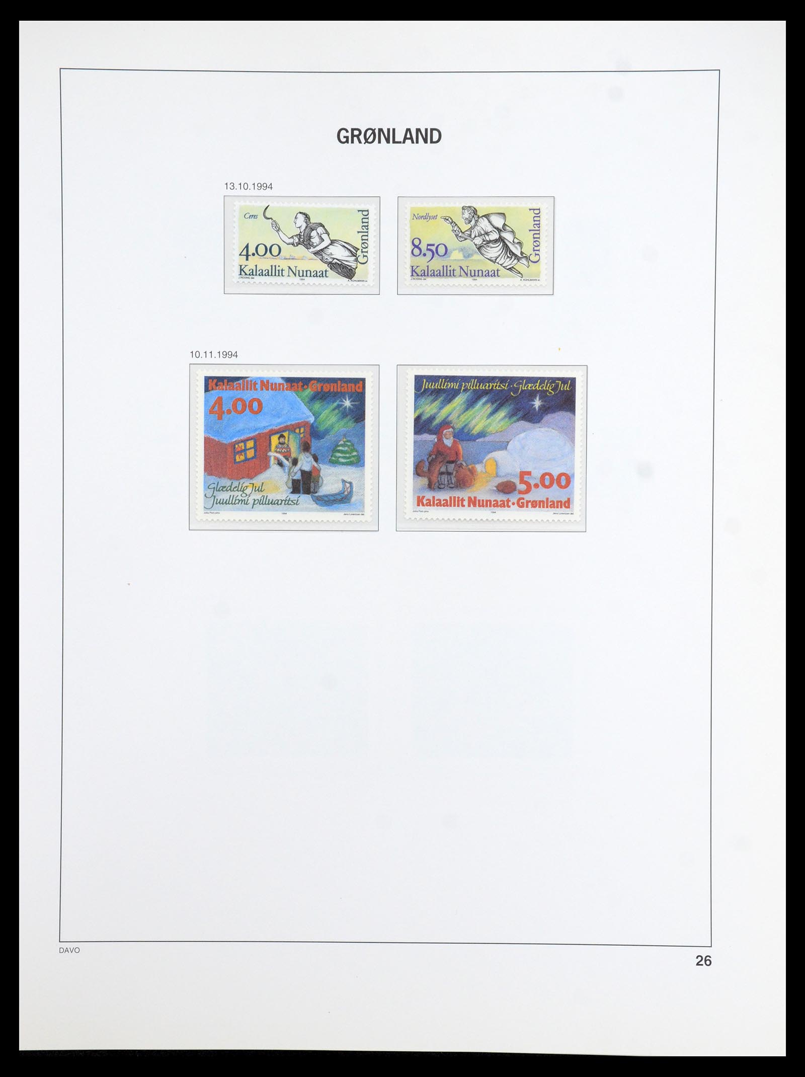 36408 026 - Postzegelverzameling 36408 Groenland 1938-2002.