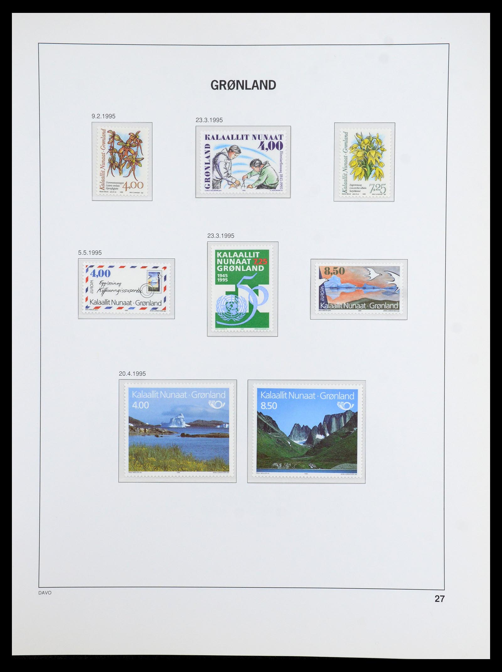36408 027 - Postzegelverzameling 36408 Groenland 1938-2002.