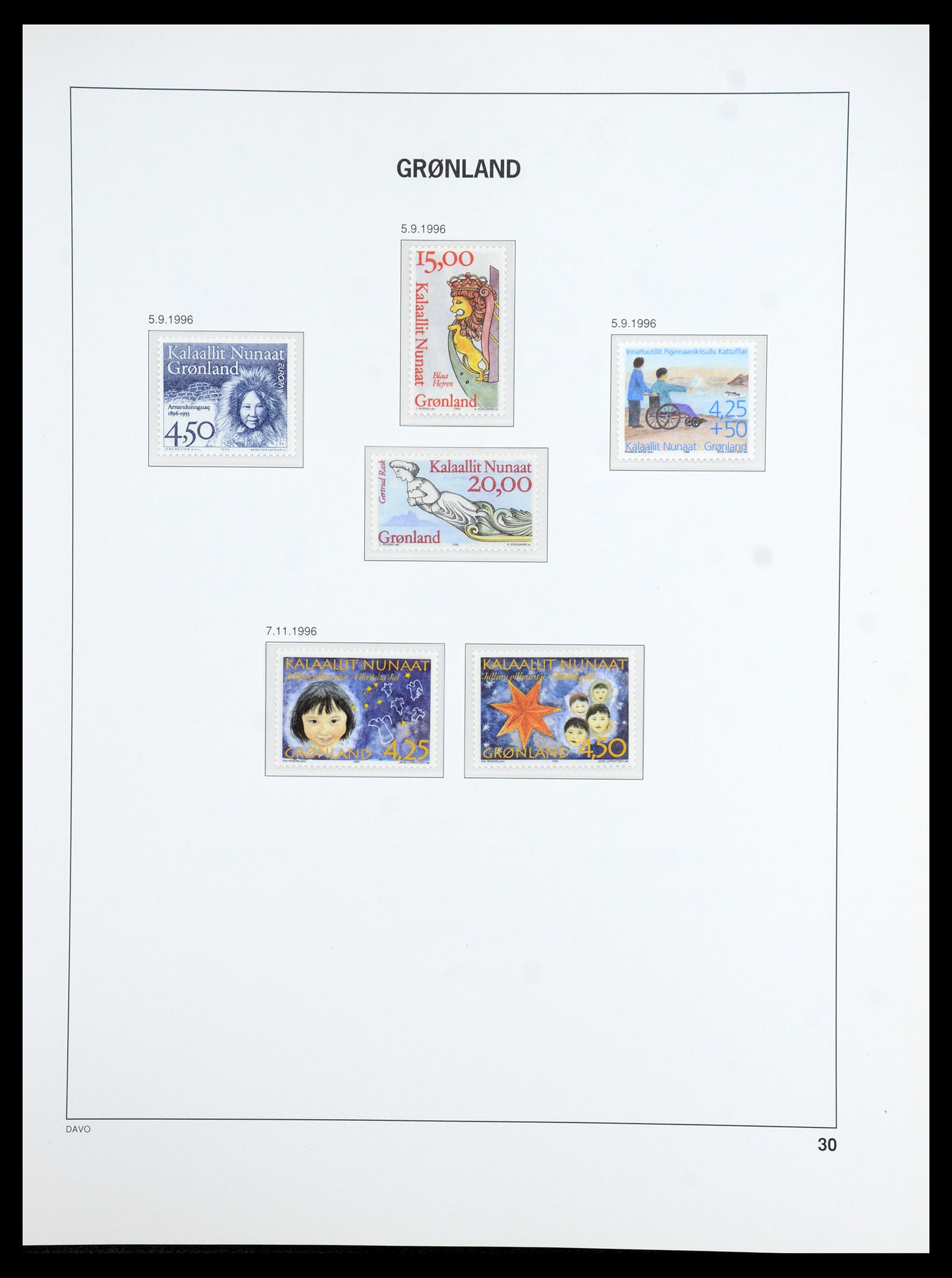 36408 030 - Postzegelverzameling 36408 Groenland 1938-2002.