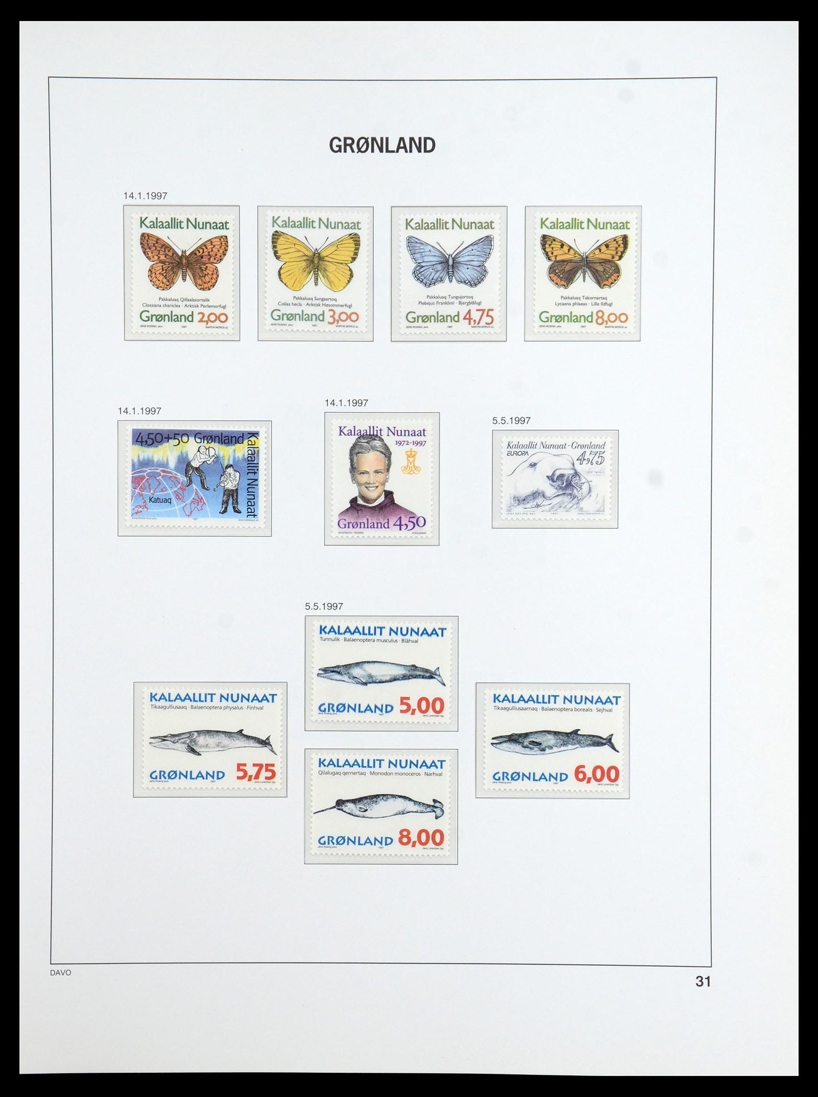 36408 031 - Postzegelverzameling 36408 Groenland 1938-2002.