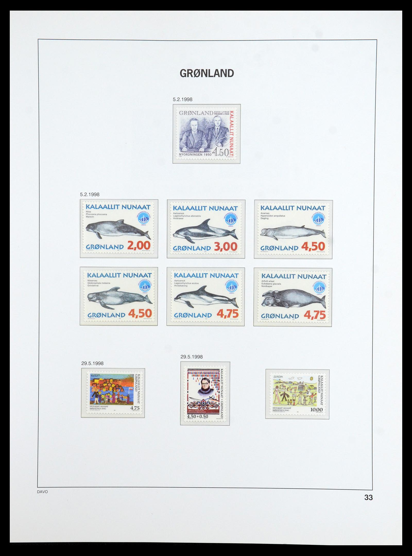 36408 033 - Postzegelverzameling 36408 Groenland 1938-2002.