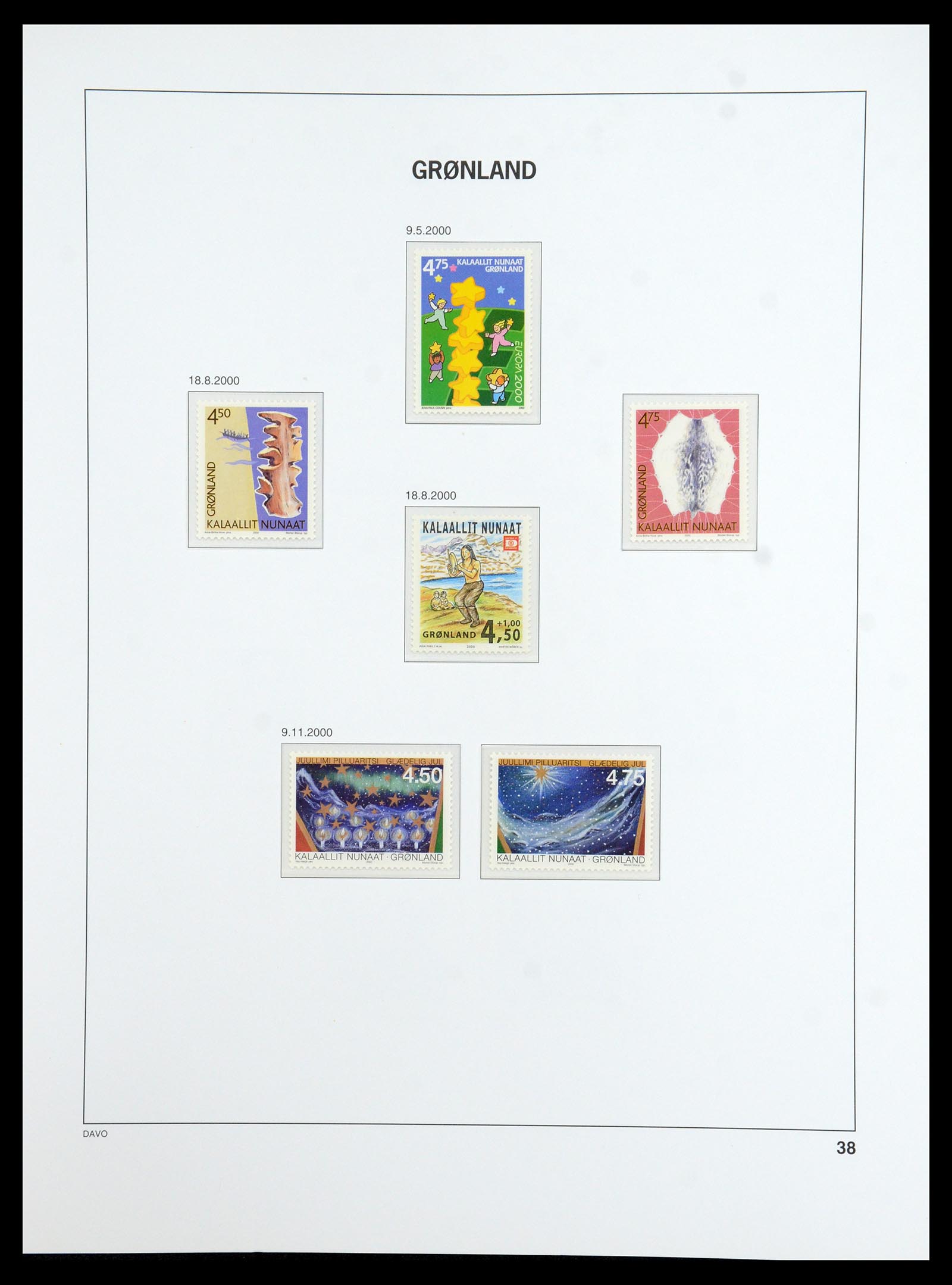36408 038 - Postzegelverzameling 36408 Groenland 1938-2002.