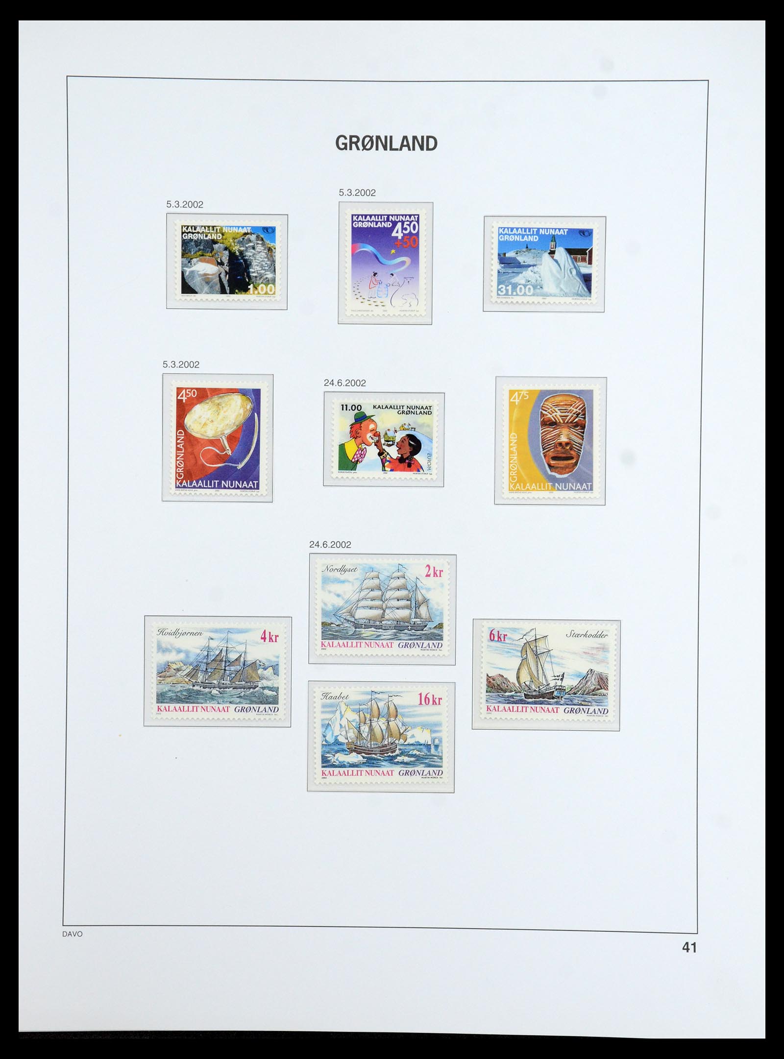36408 041 - Postzegelverzameling 36408 Groenland 1938-2002.