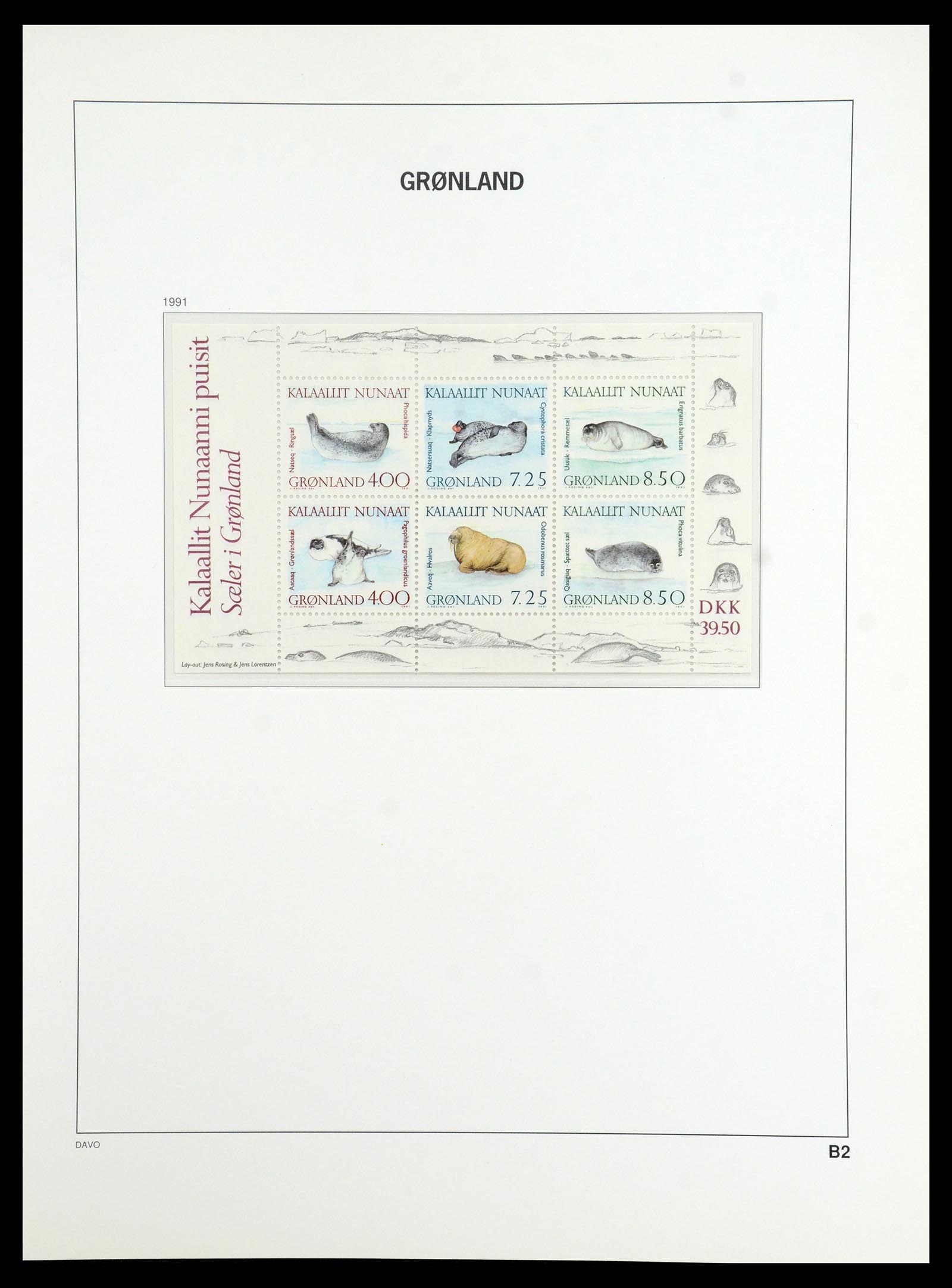 36408 044 - Stamp collection 36408 Greenland 1938-2002.