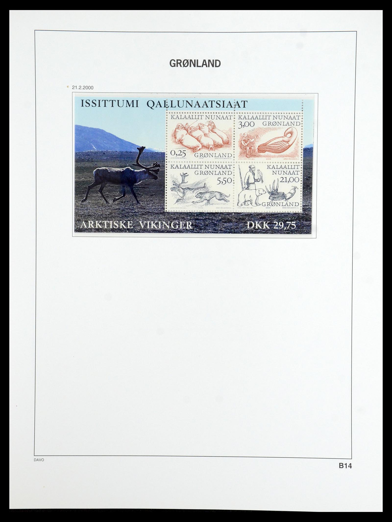 36408 056 - Postzegelverzameling 36408 Groenland 1938-2002.