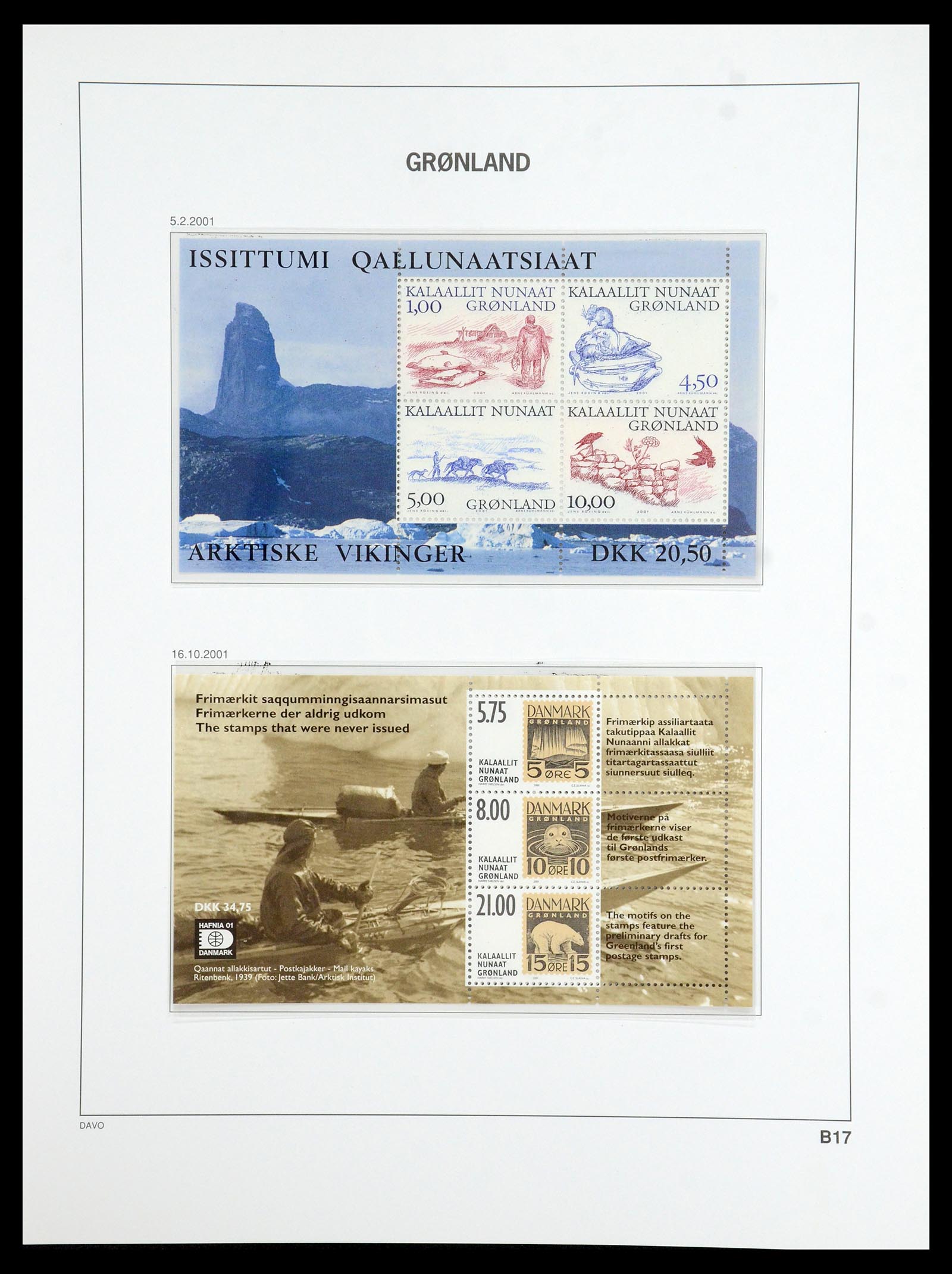 36408 059 - Postzegelverzameling 36408 Groenland 1938-2002.