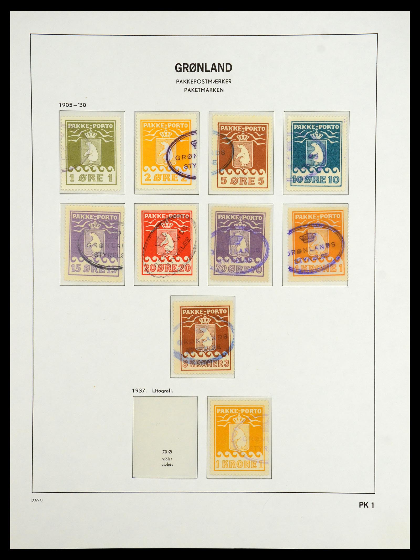 36408 062 - Postzegelverzameling 36408 Groenland 1938-2002.
