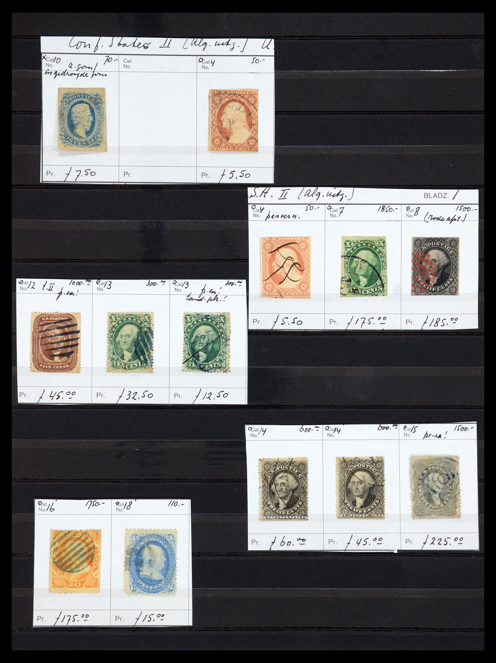 36409 001 - Postzegelverzameling 36409 USA klassiek 1851-1869.