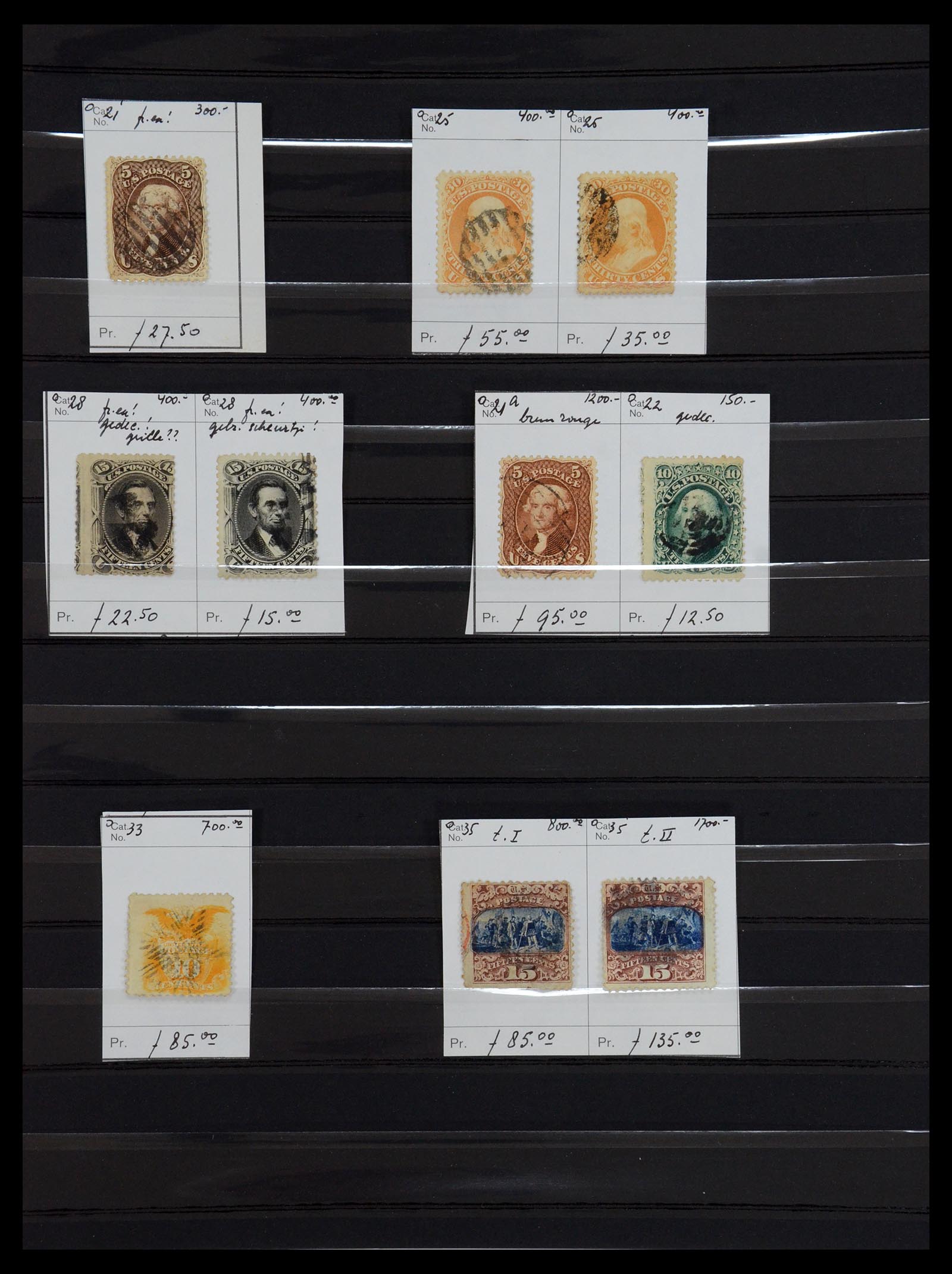 36409 002 - Postzegelverzameling 36409 USA klassiek 1851-1869.