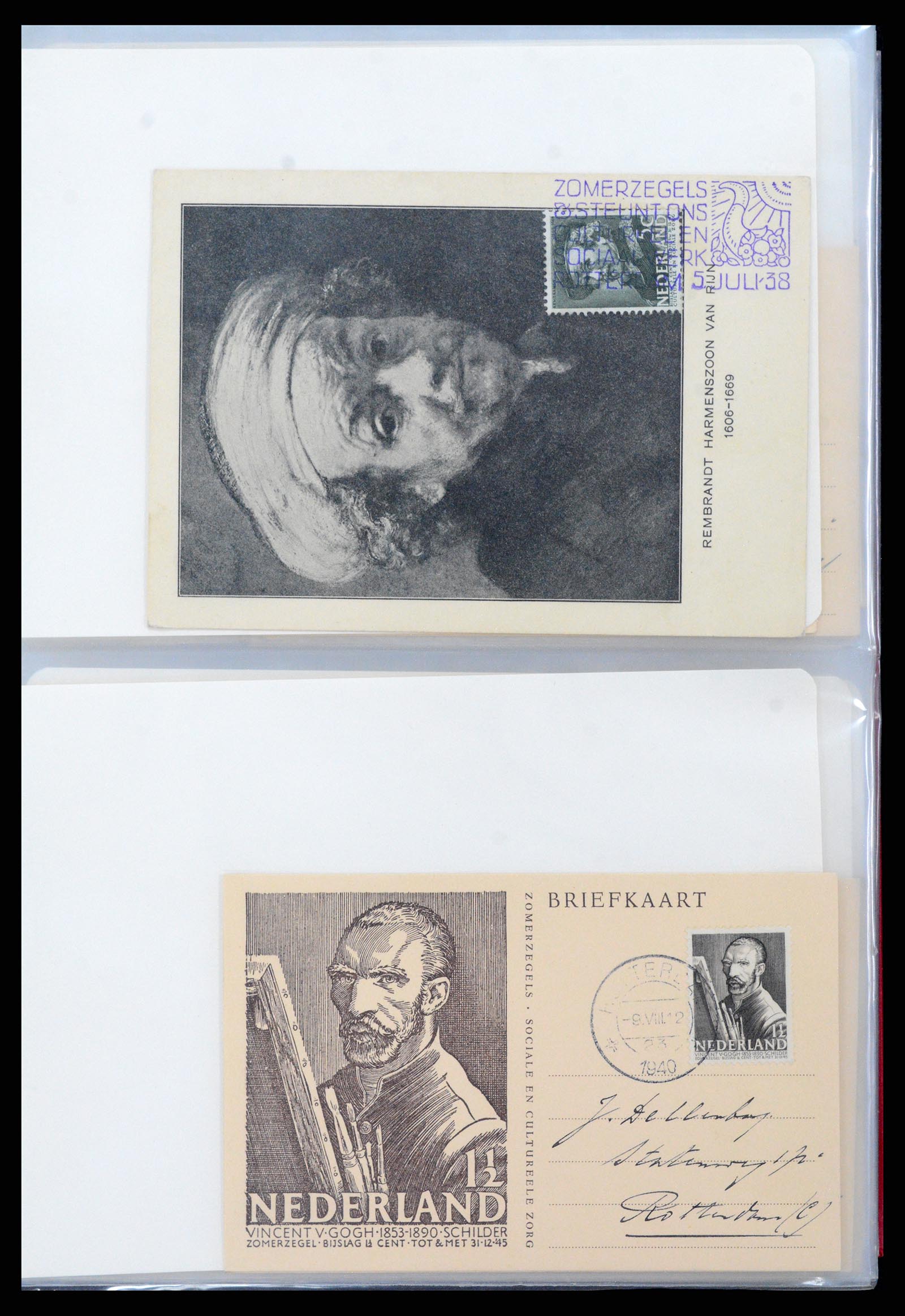 36414 001 - Postzegelverzameling 36414 Nederland maximumkaarten 1938(!)-1987.