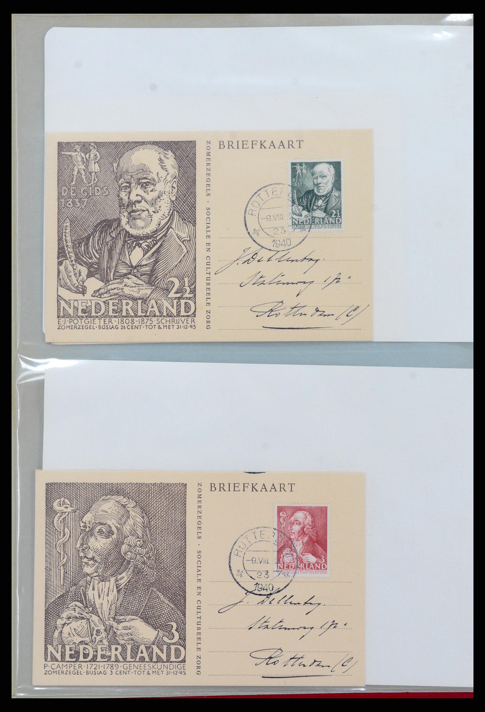 36414 002 - Postzegelverzameling 36414 Nederland maximumkaarten 1938(!)-1987.