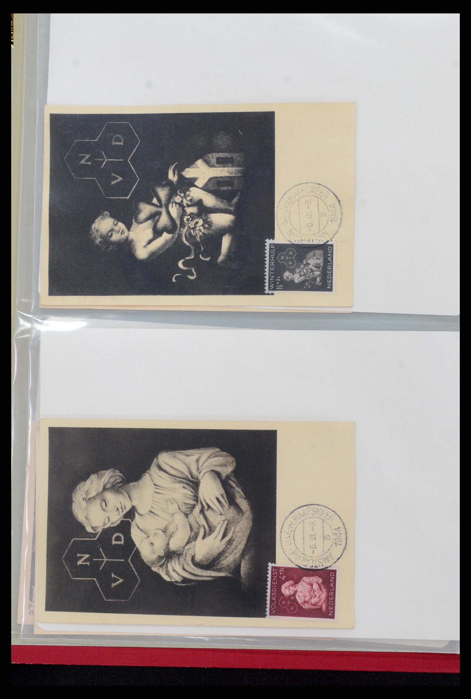 36414 004 - Postzegelverzameling 36414 Nederland maximumkaarten 1938(!)-1987.