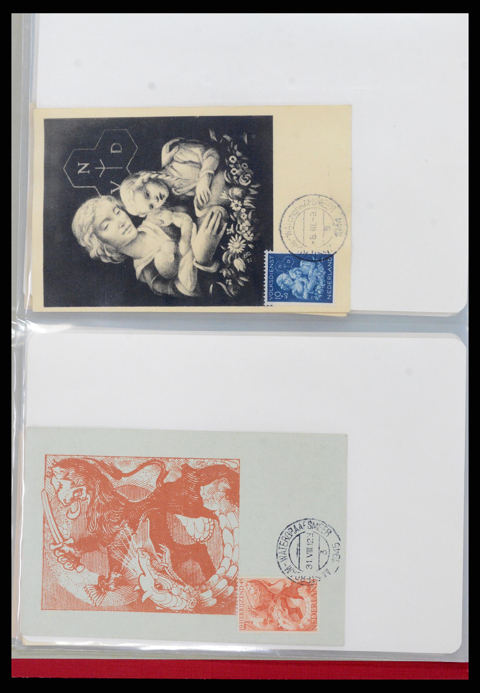 36414 006 - Stamp collection 36414 Netherlands maximumcards 1938(!)-1987.