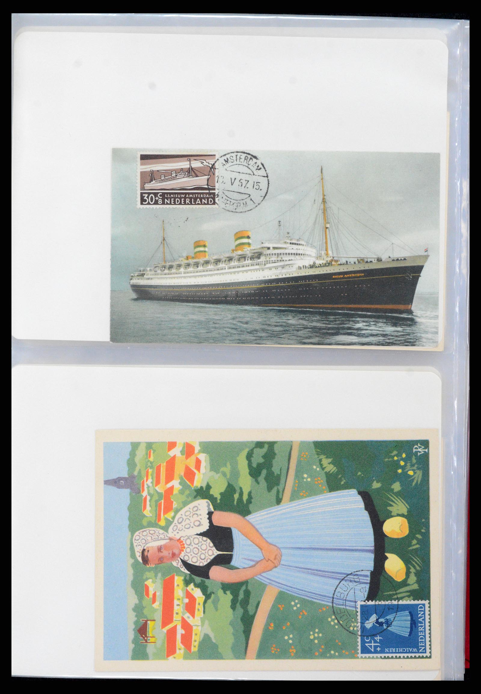 36414 010 - Postzegelverzameling 36414 Nederland maximumkaarten 1938(!)-1987.