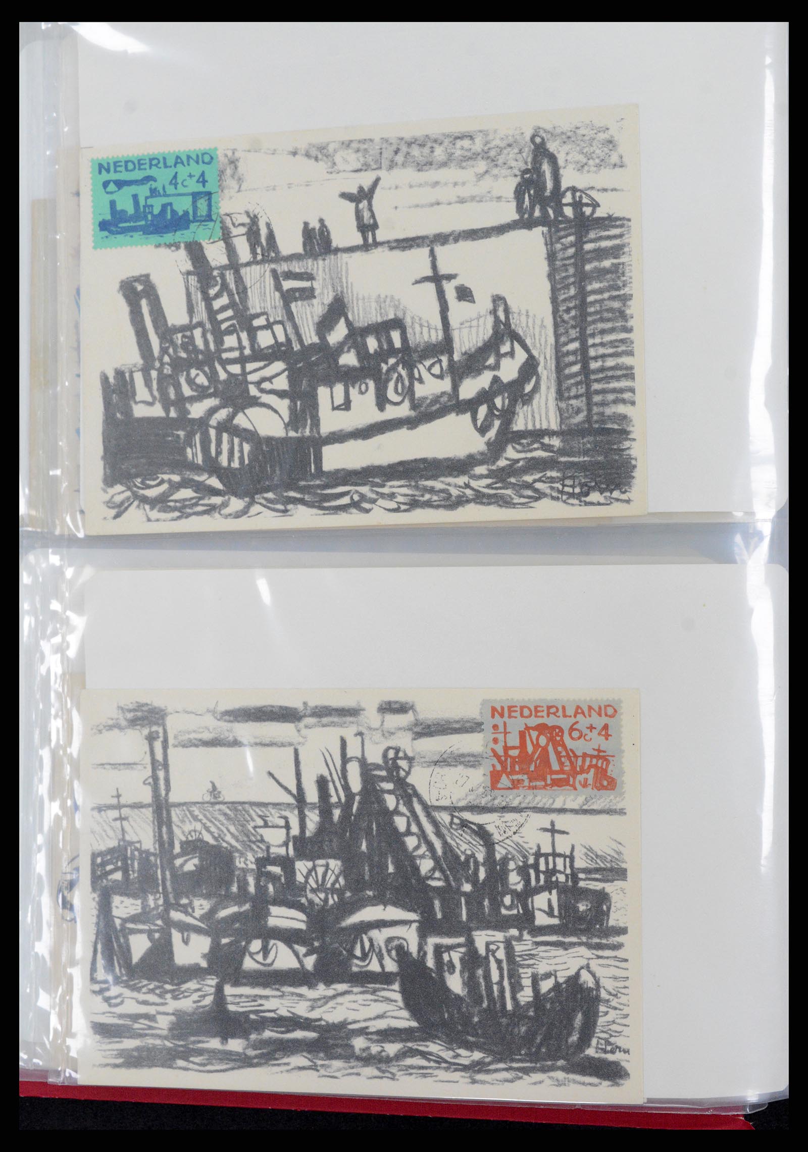 36414 013 - Postzegelverzameling 36414 Nederland maximumkaarten 1938(!)-1987.
