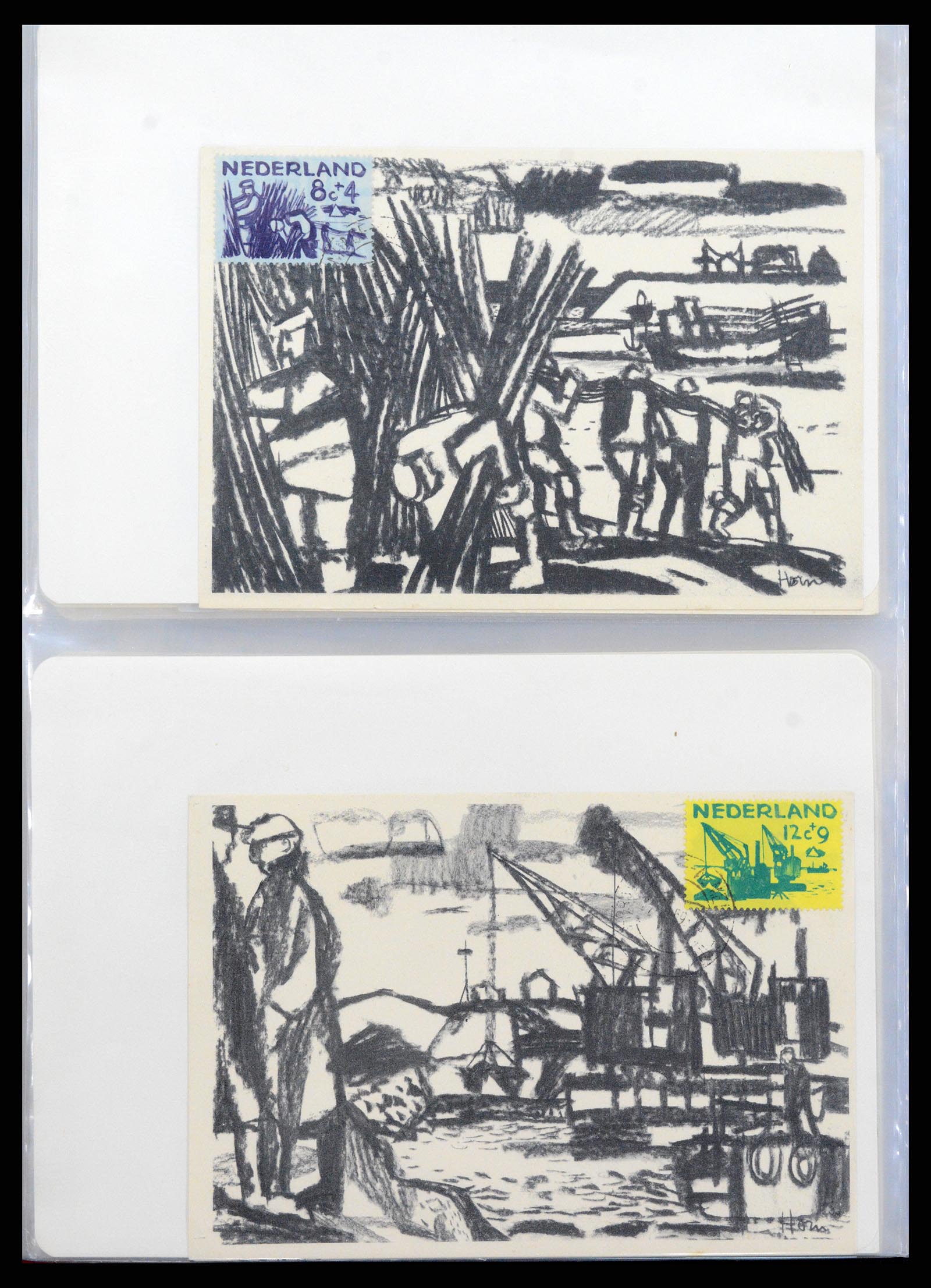 36414 014 - Postzegelverzameling 36414 Nederland maximumkaarten 1938(!)-1987.