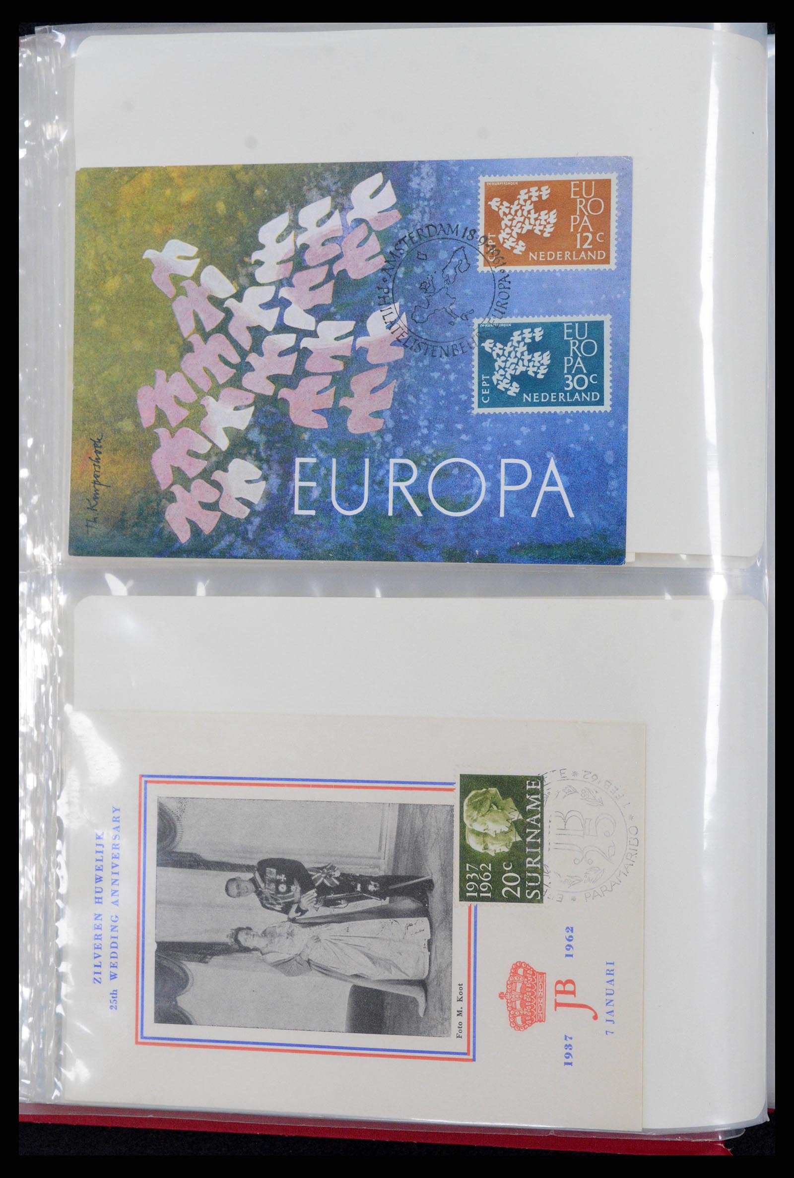 36414 023 - Postzegelverzameling 36414 Nederland maximumkaarten 1938(!)-1987.