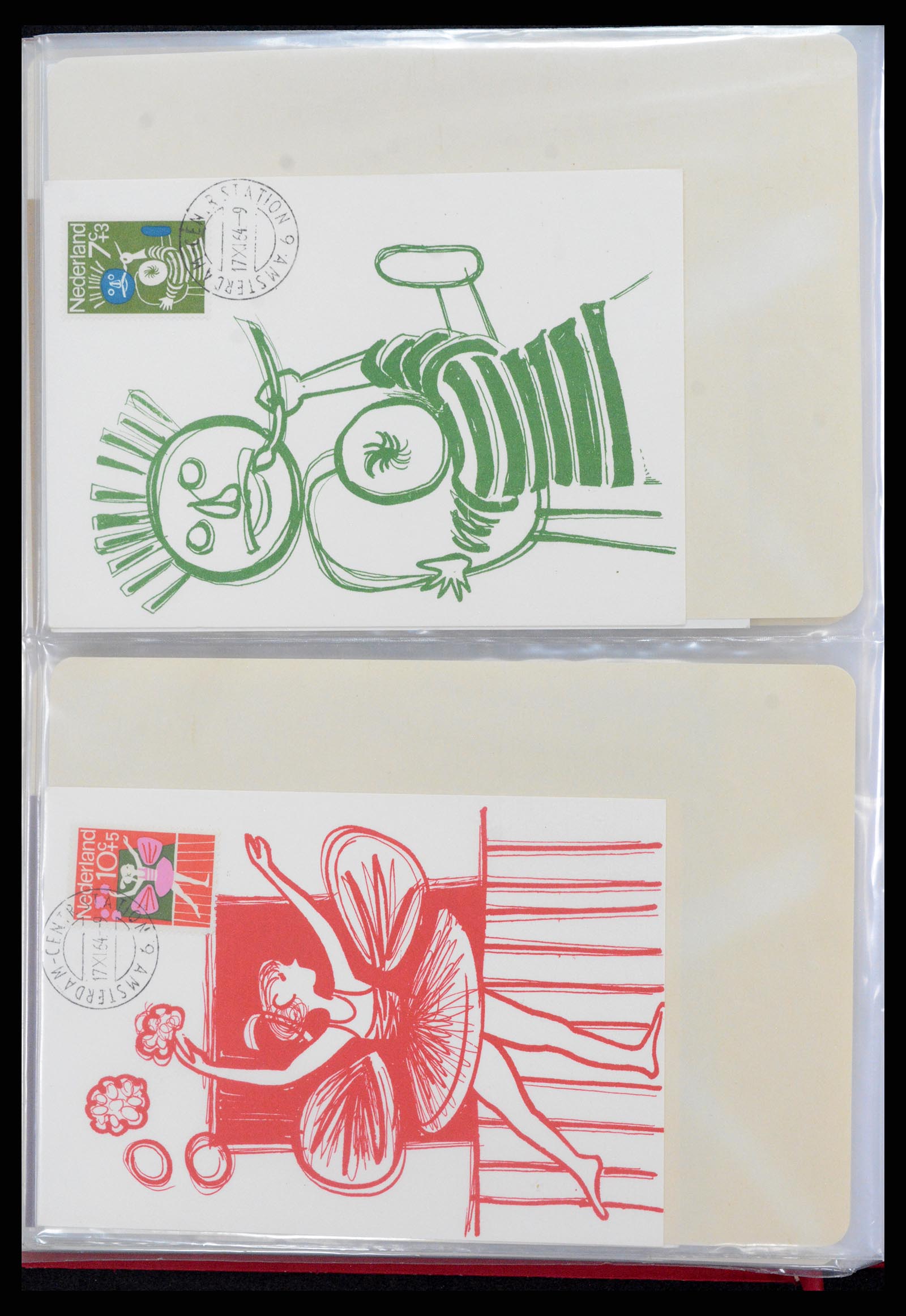 36414 039 - Postzegelverzameling 36414 Nederland maximumkaarten 1938(!)-1987.