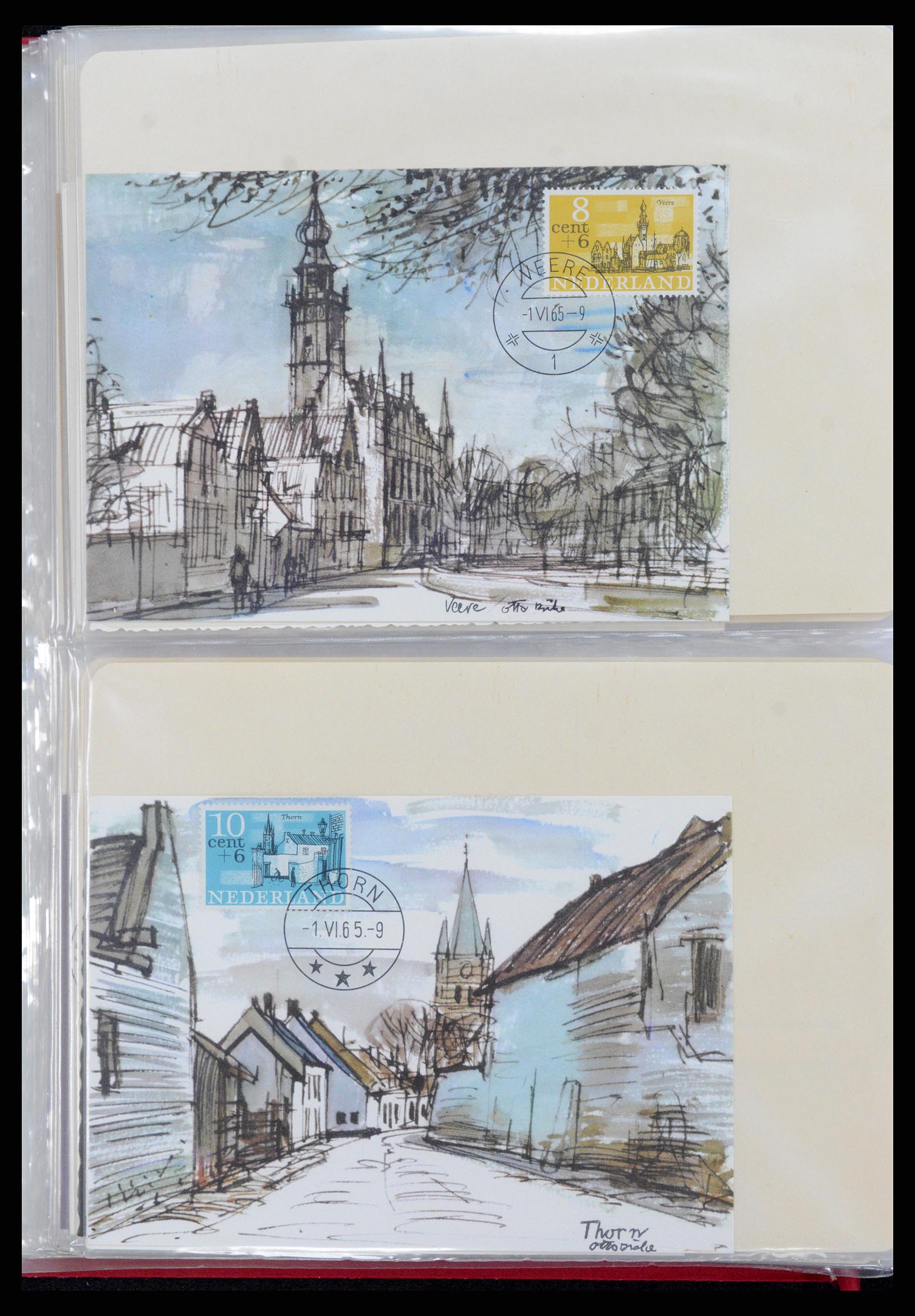 36414 043 - Postzegelverzameling 36414 Nederland maximumkaarten 1938(!)-1987.