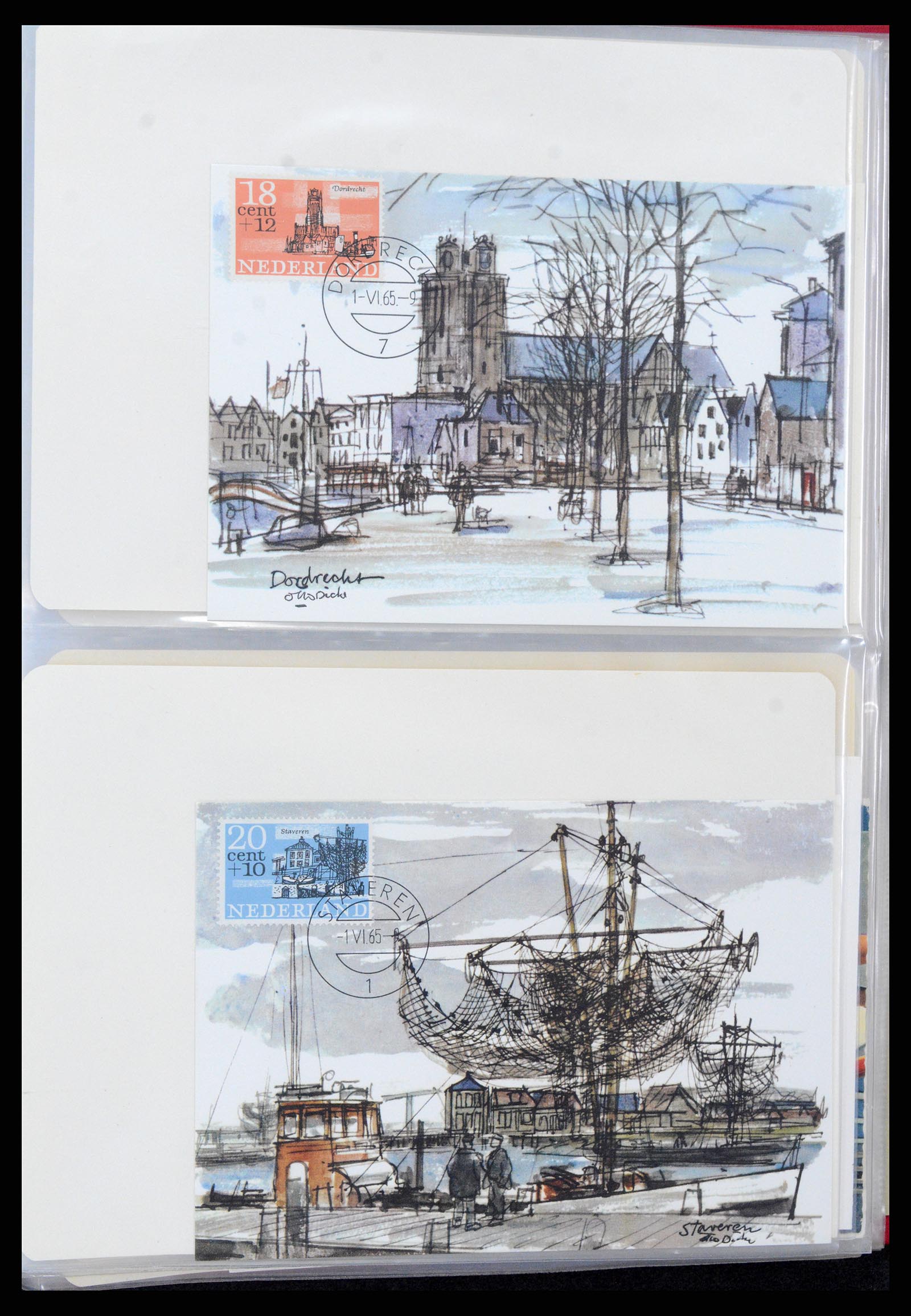 36414 044 - Postzegelverzameling 36414 Nederland maximumkaarten 1938(!)-1987.