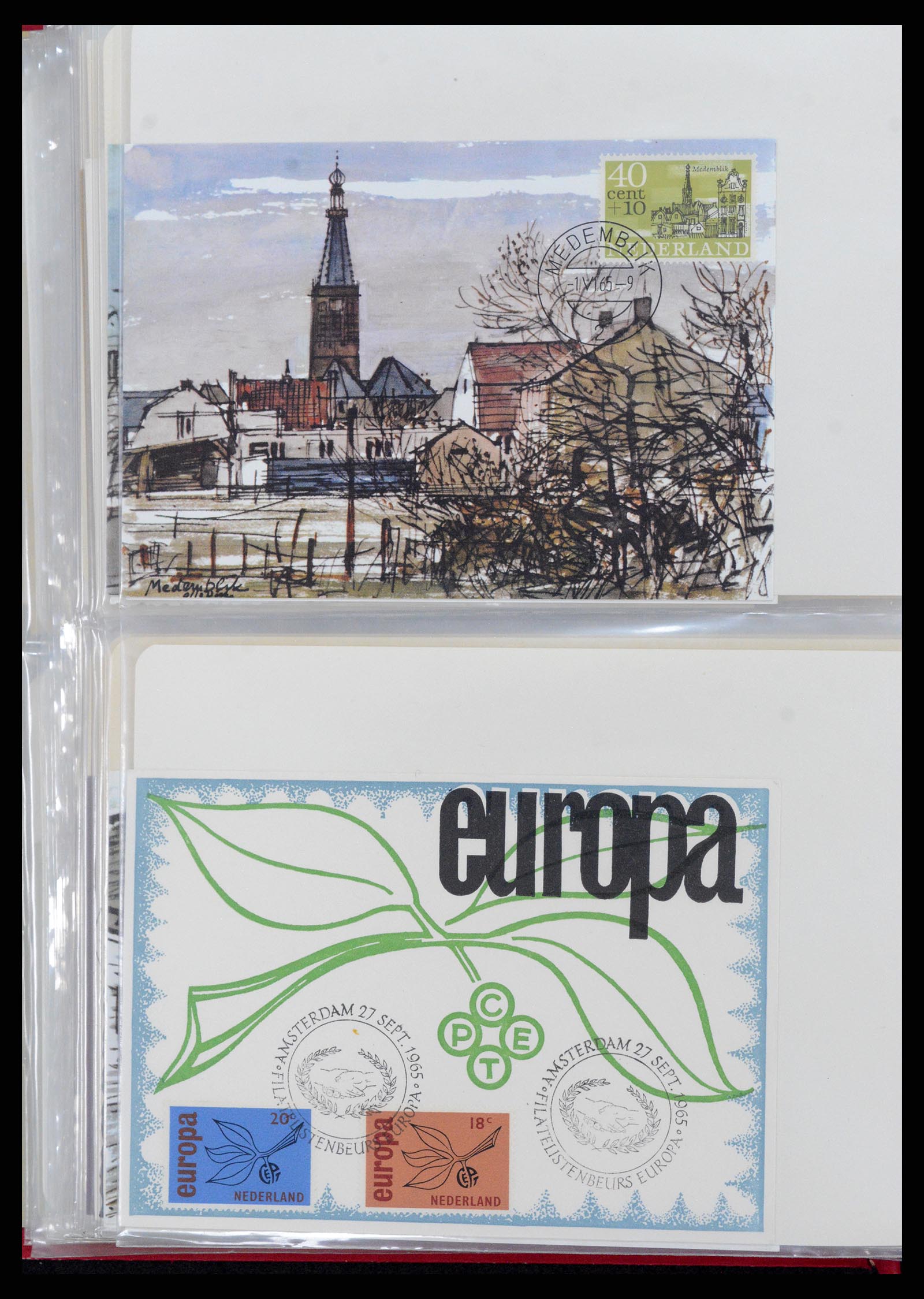 36414 045 - Postzegelverzameling 36414 Nederland maximumkaarten 1938(!)-1987.
