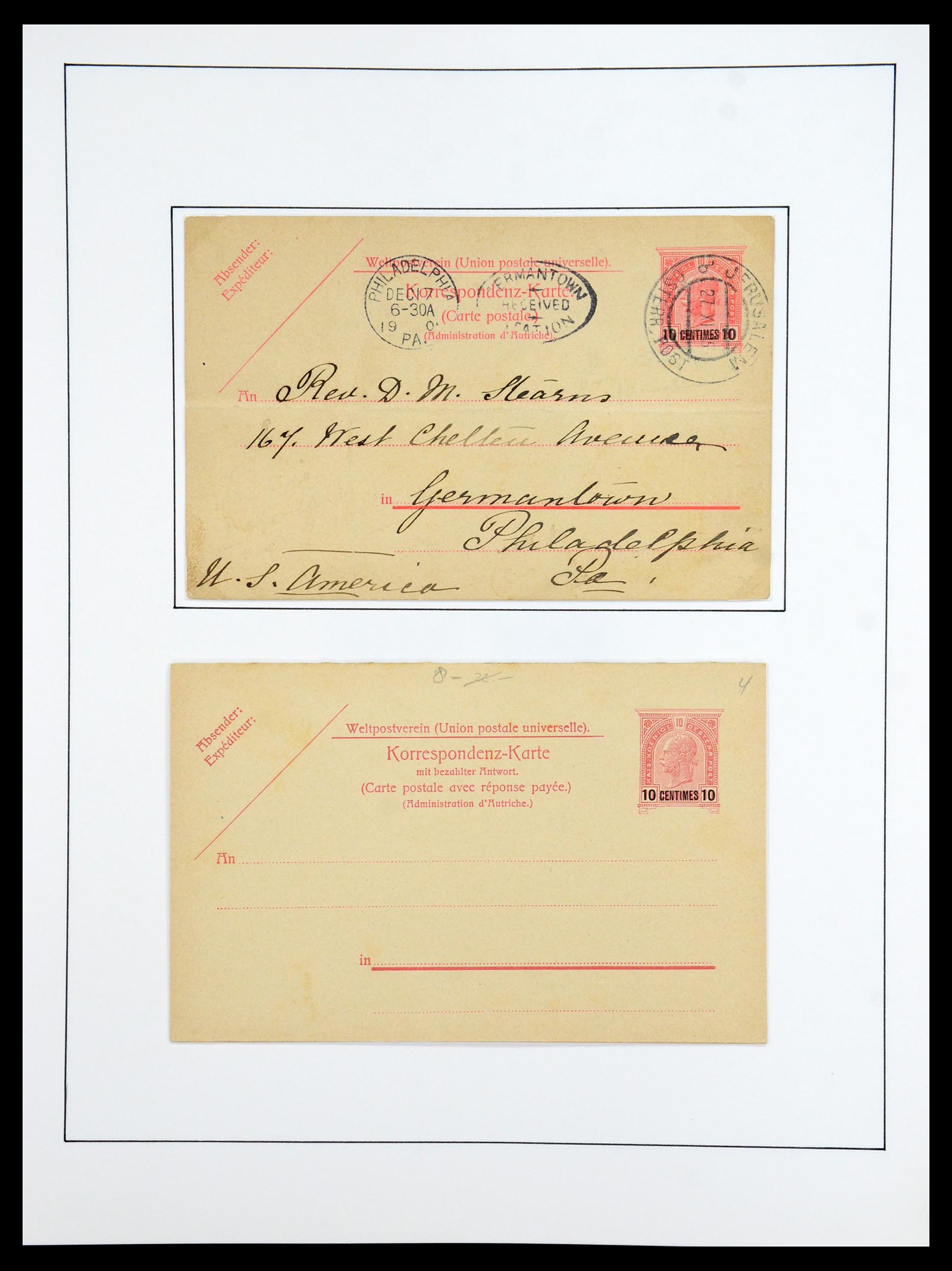 36416 008 - Postzegelverzameling 36416 Levant 1863-1918.