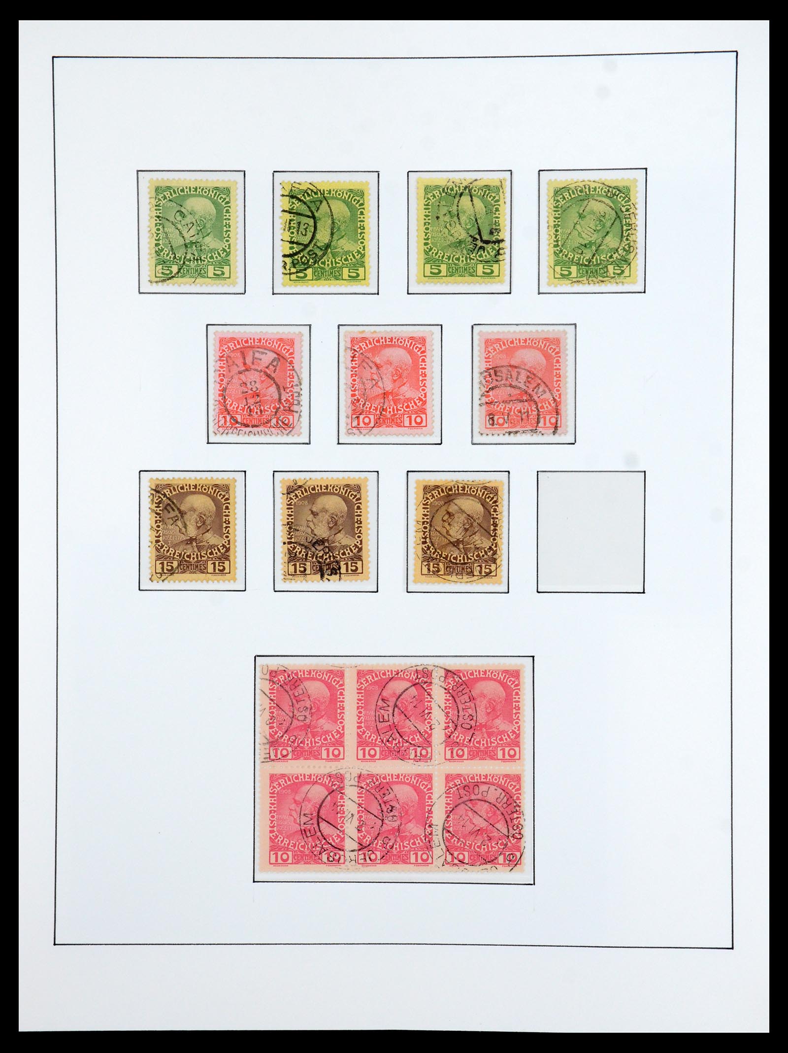 36416 010 - Postzegelverzameling 36416 Levant 1863-1918.